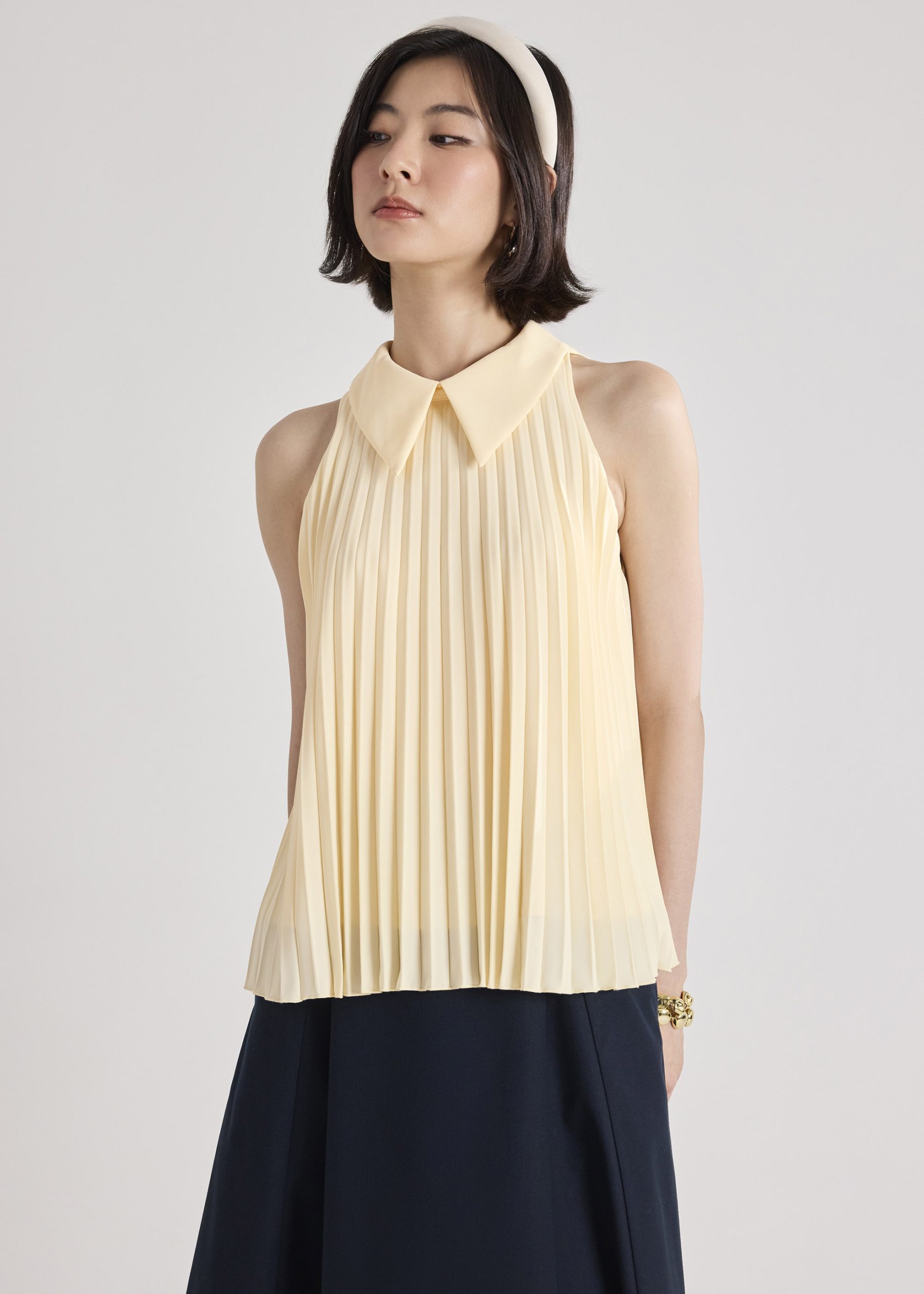 Izumi Sunray Pleated Top - Image 8