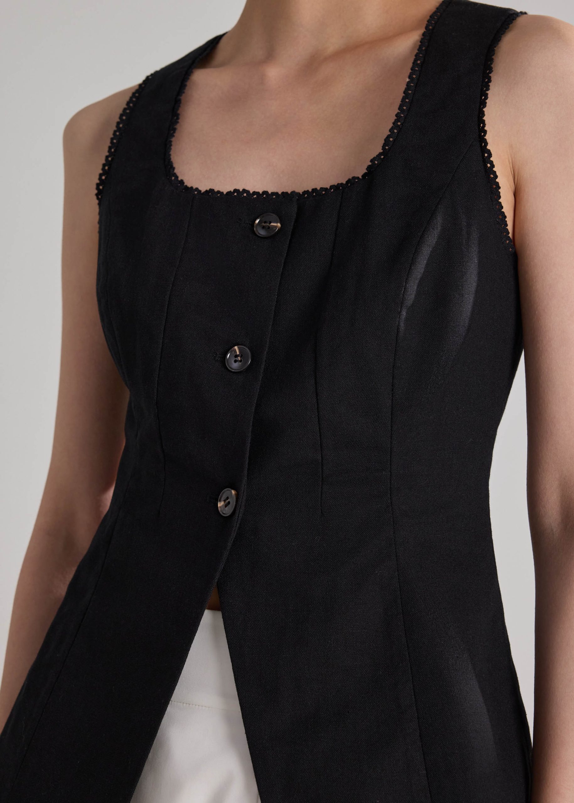 Lace Trim Fitted Top - Image 5