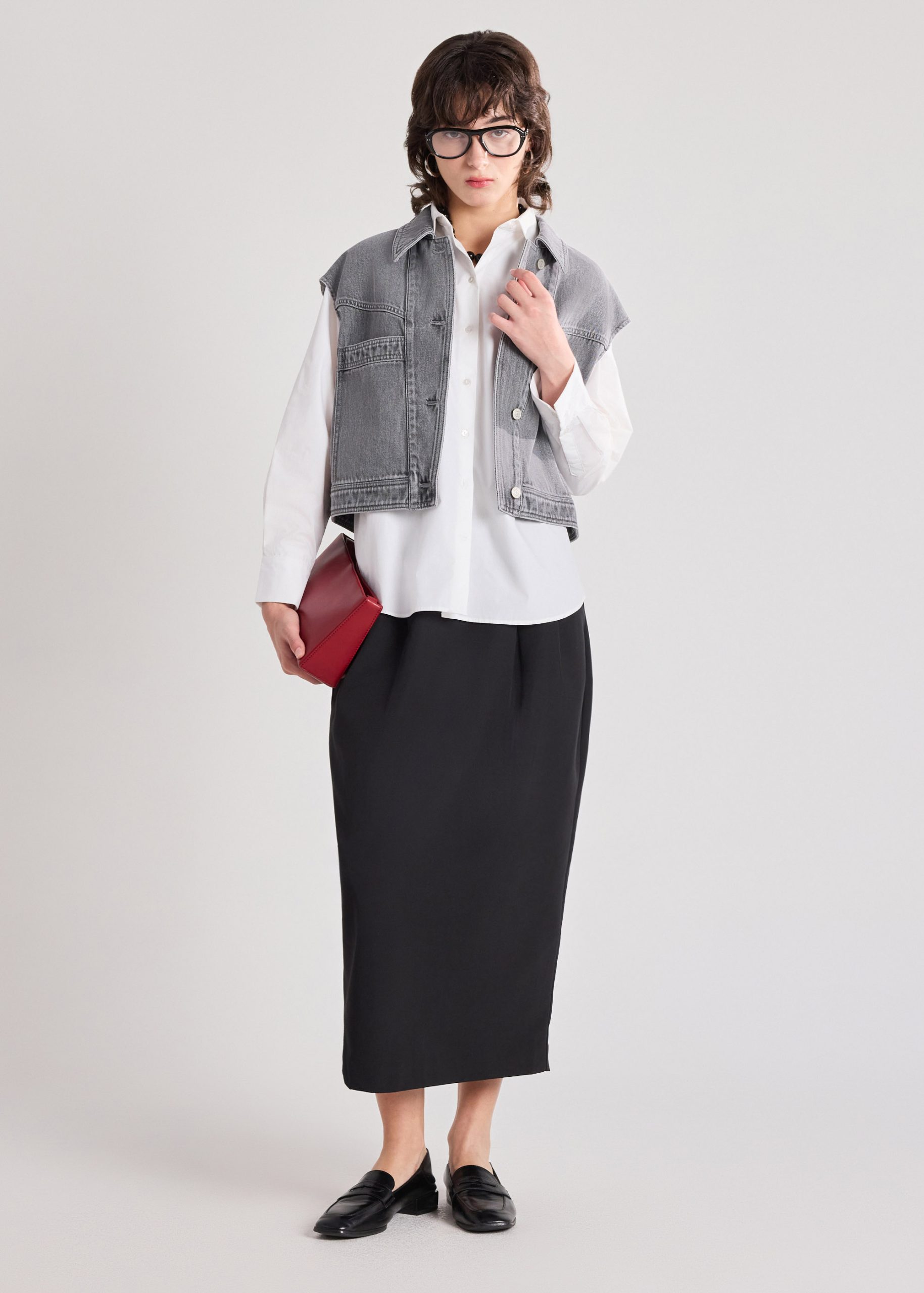 Denim Boxy Vest - Image 15