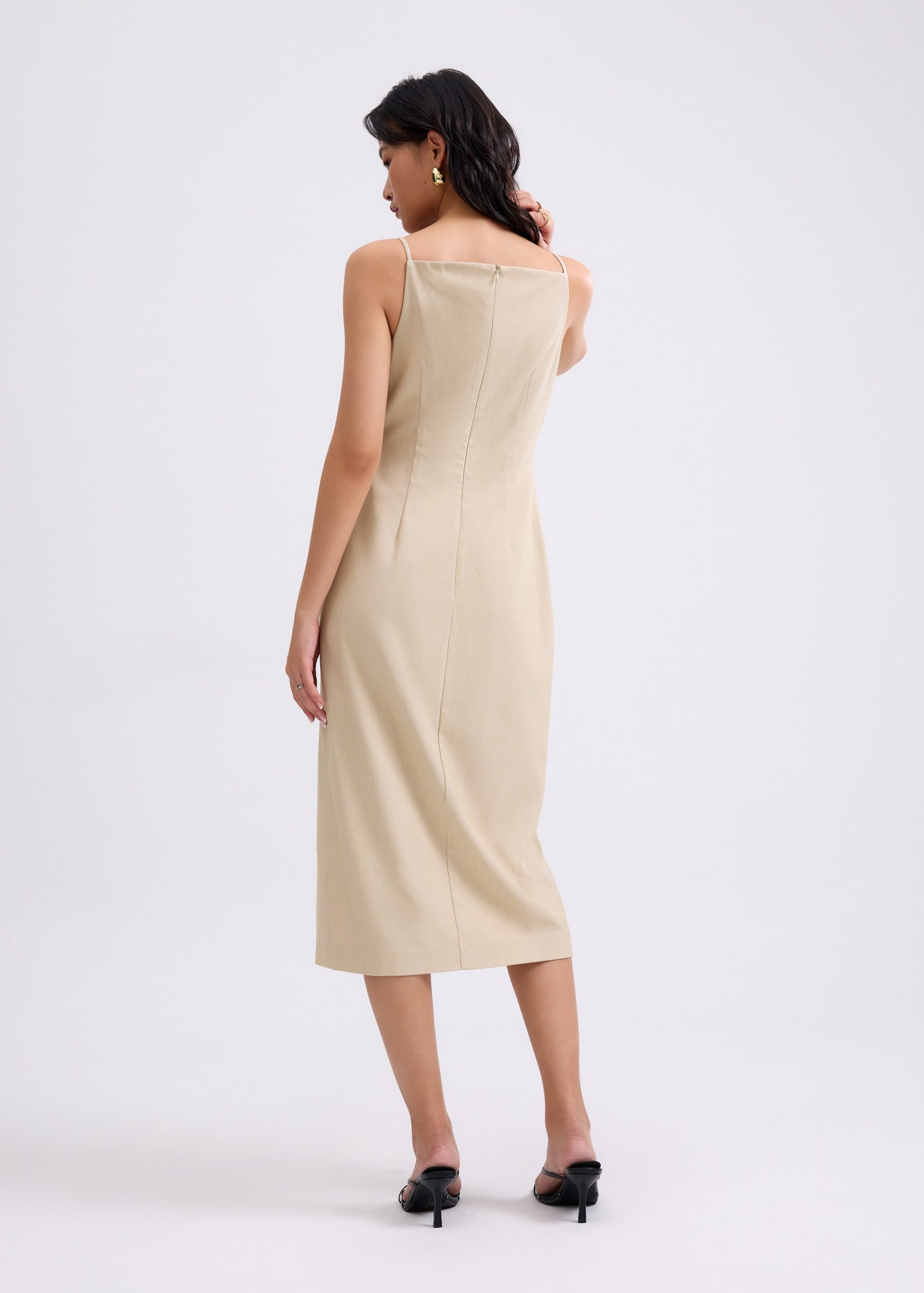 Azalea Straight Neck Column Midaxi Dress - Image 5