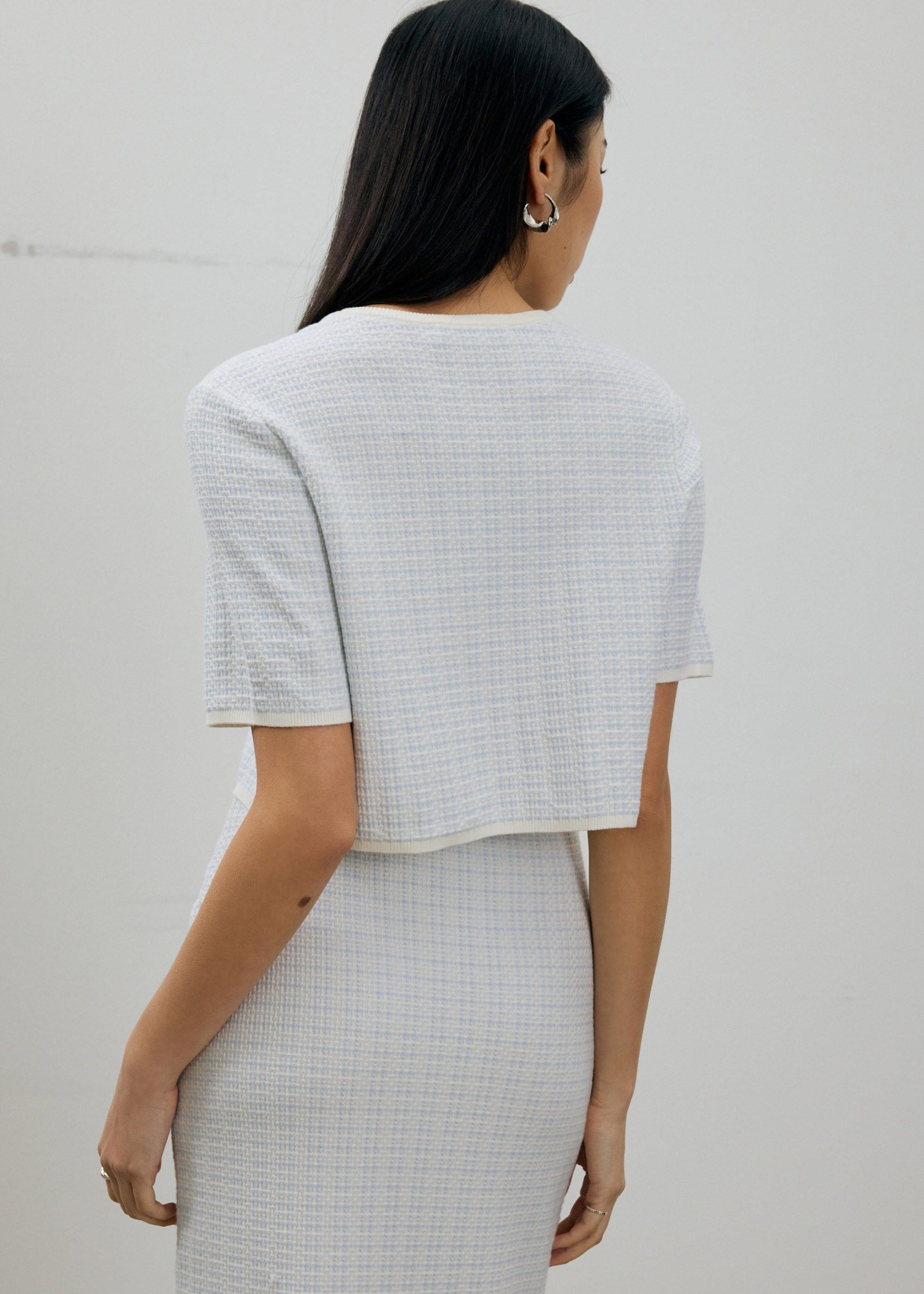 Yoko Textured Knit Boxy Top - Image 15