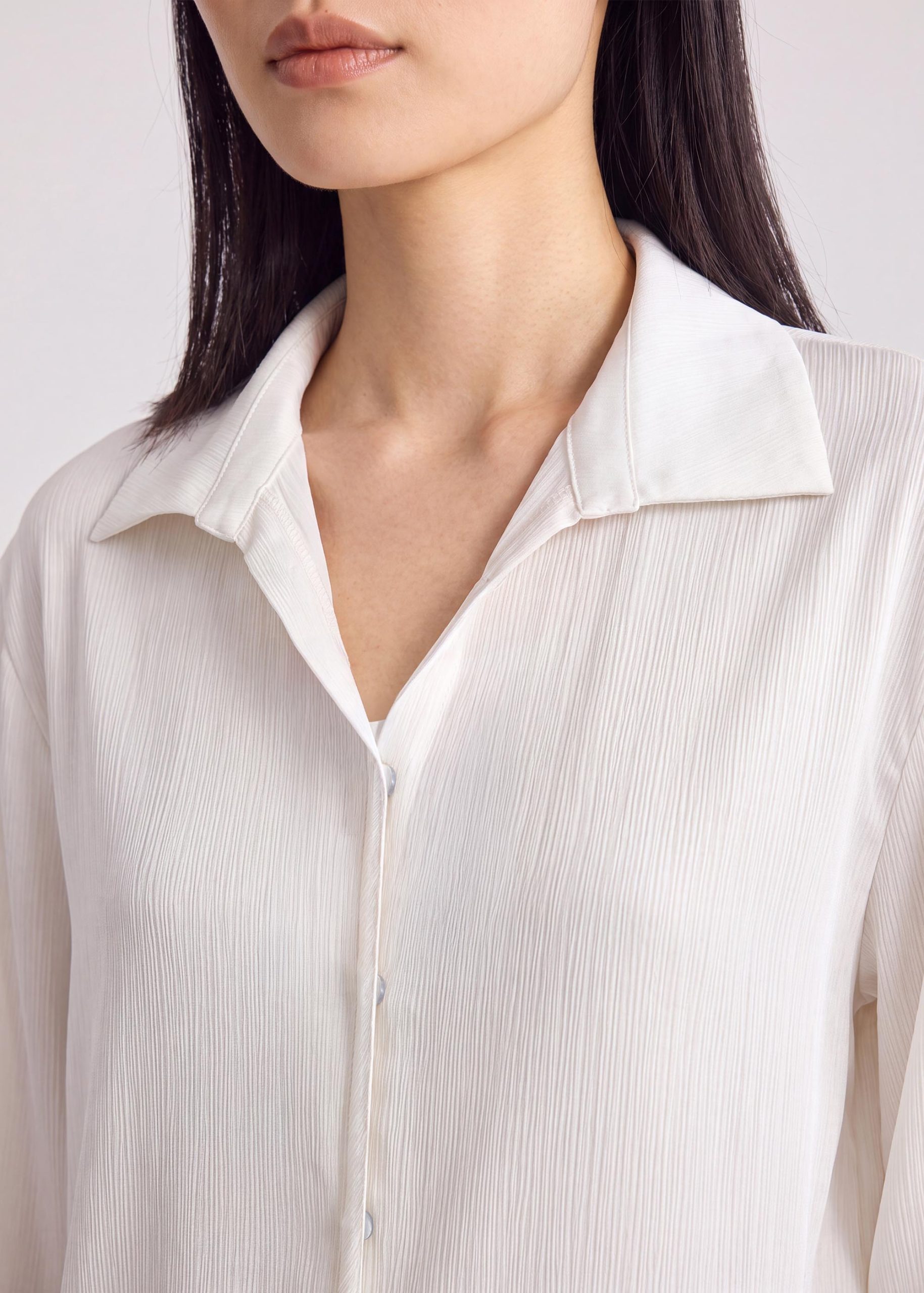 RuchedReady® Crinkle Satin Shirt - Image 5