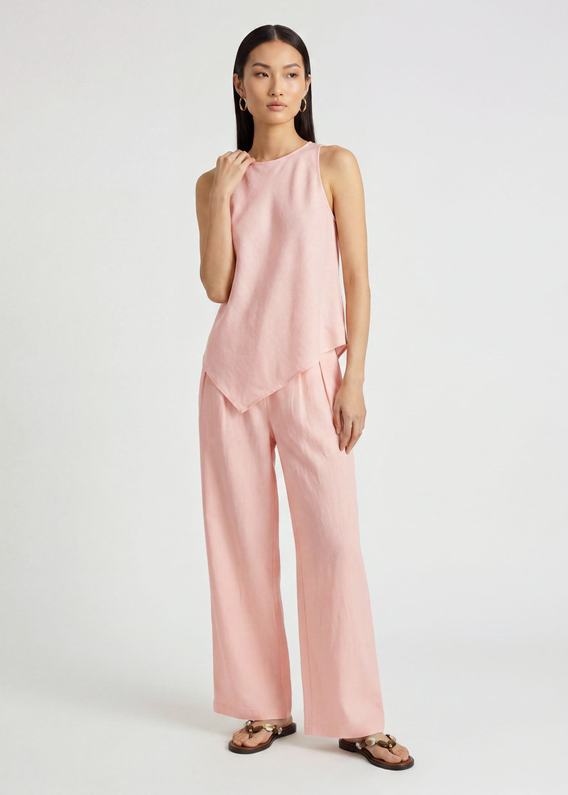 PETITE Nora Leggy??Premium Linen Pants - Image 4