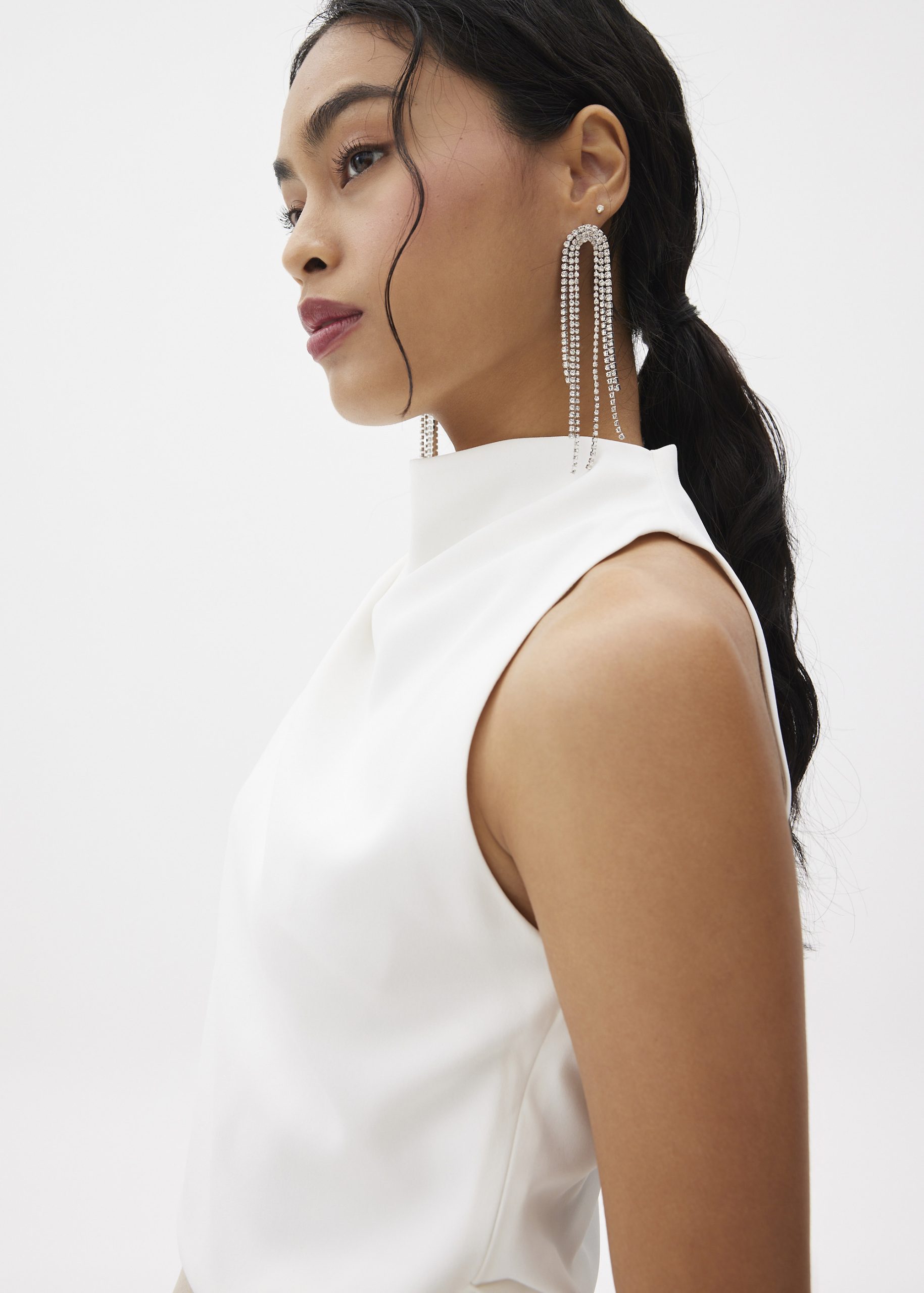 Maya Asymmetric Drape Blouse - Image 15