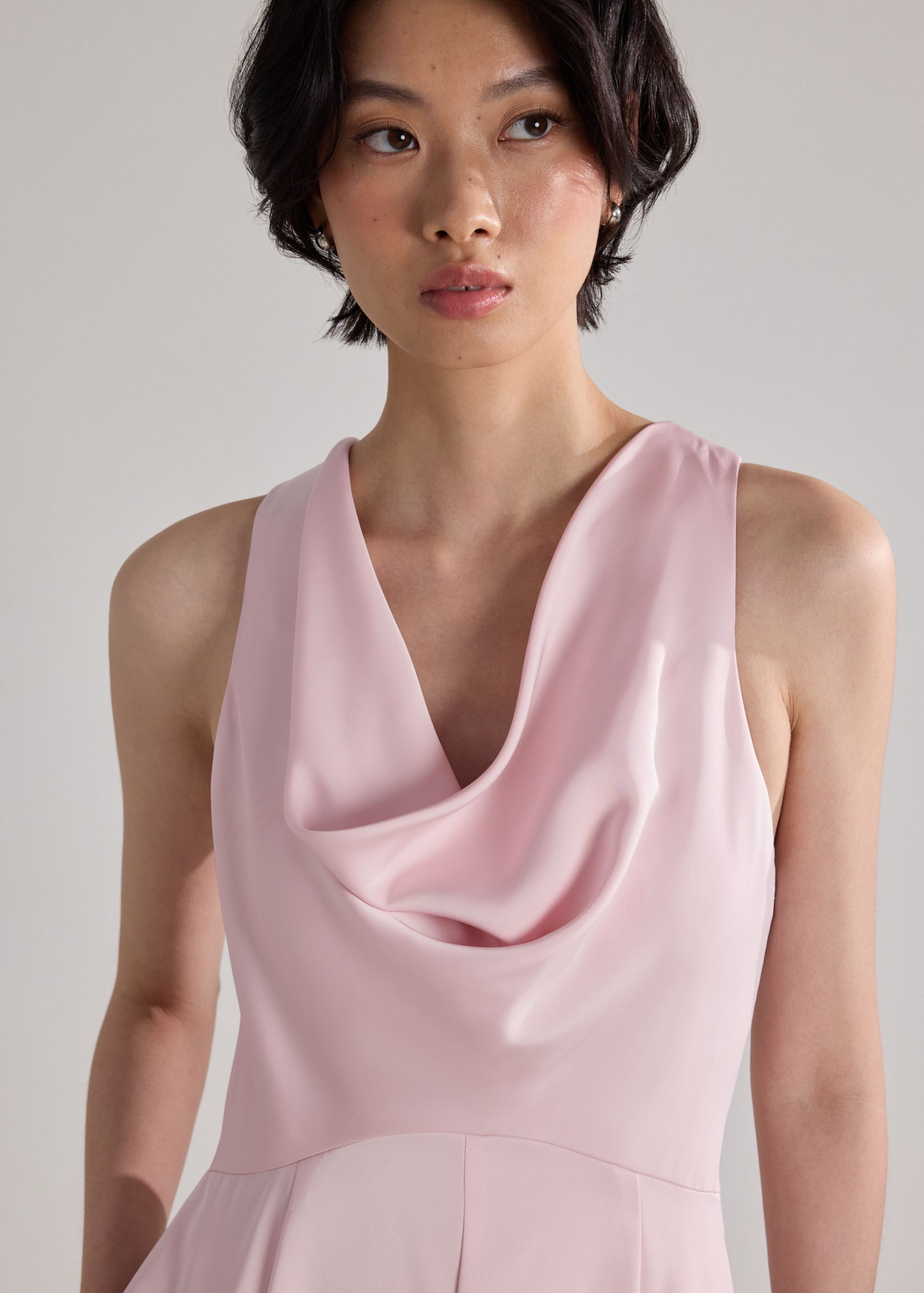 BraFree by LB Satin Cowl Neck Jumpsuit - Image 13