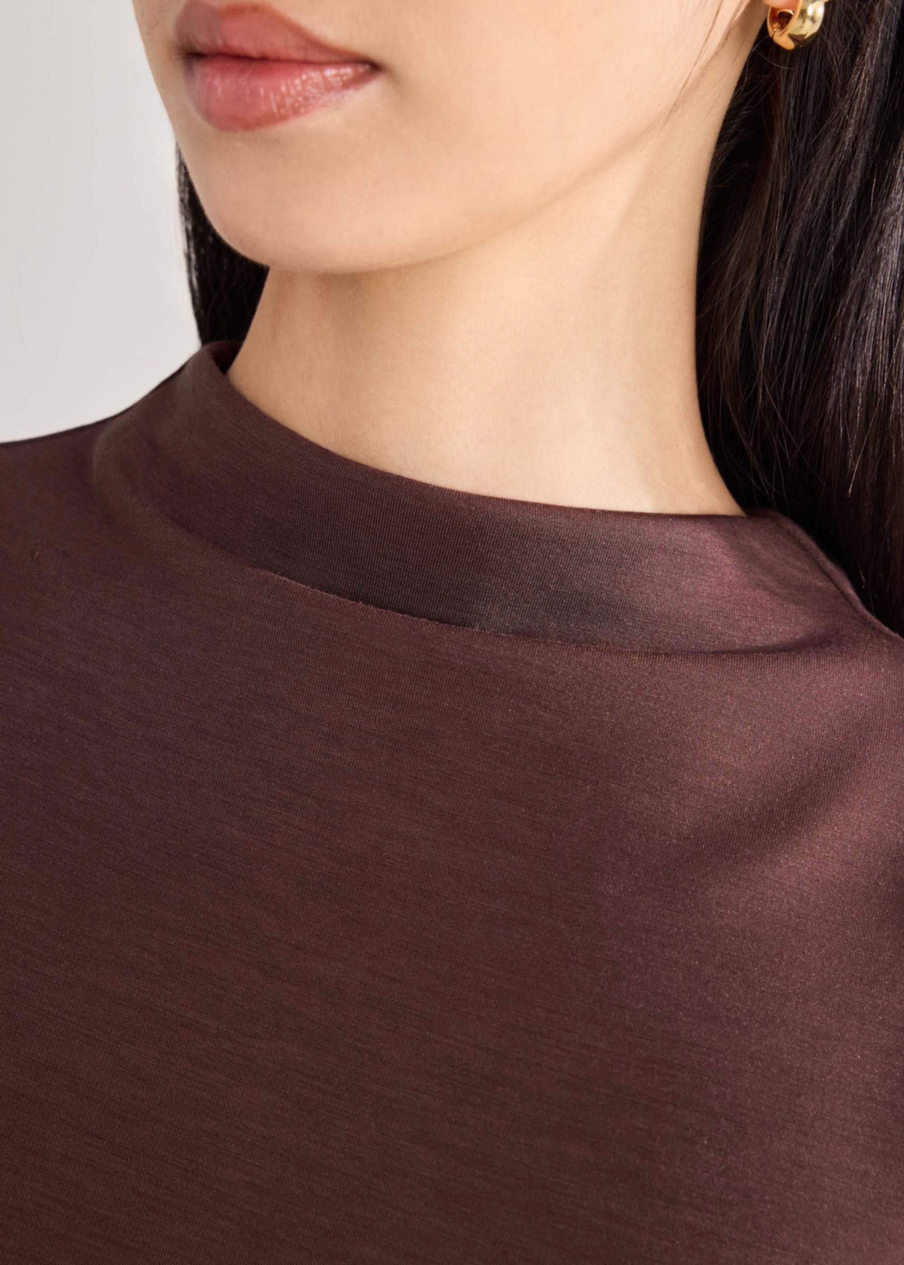 Neoprene Mock Neck Top - Image 17