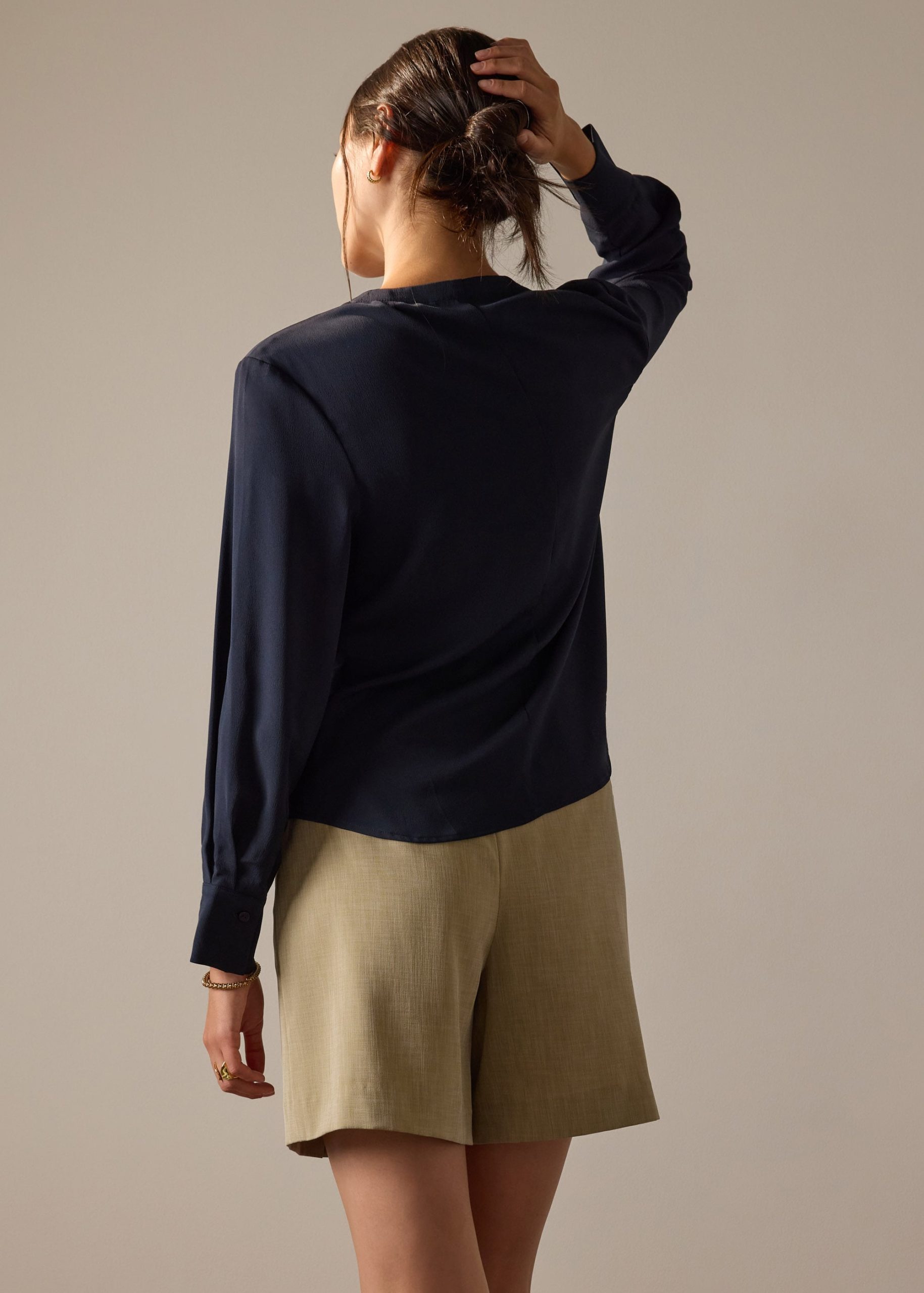 Kriti RuchedReady® Crepe Satin Blouse - Image 9
