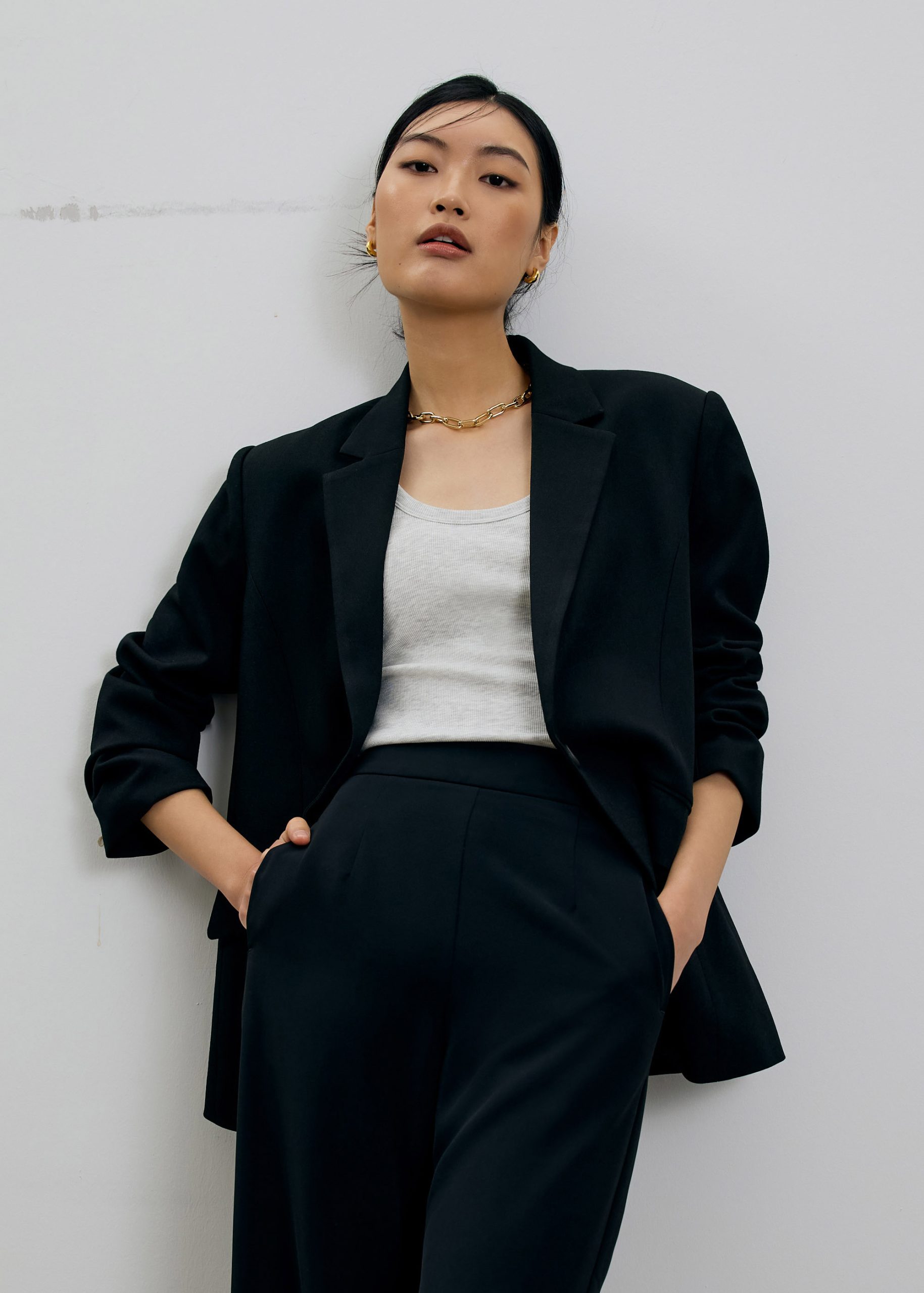 Love Bonito x AAGC Limited-edition RuchedReady® Rachel Blazer (in Black) - Image 5