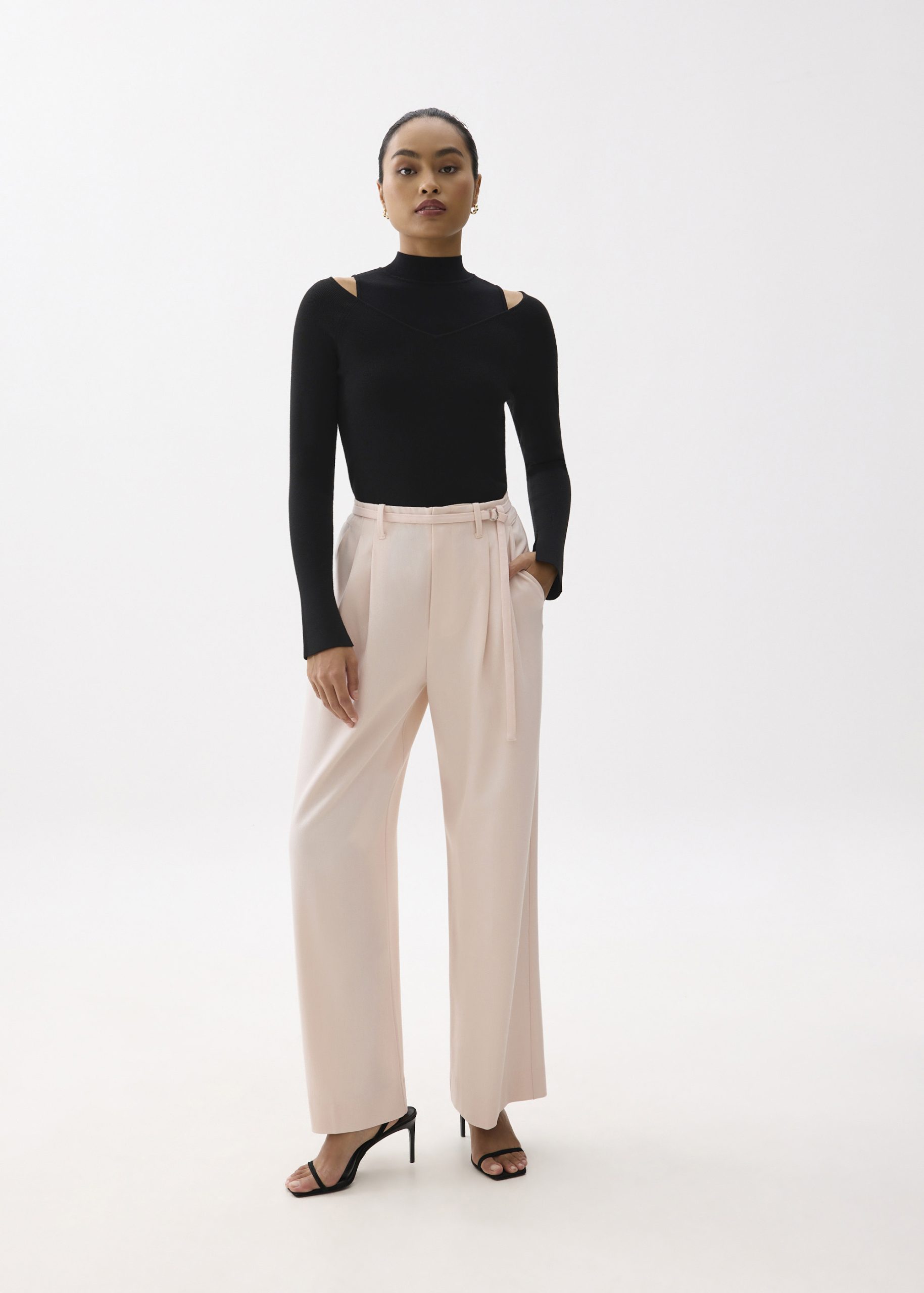 Leggy??Mayumi Elastic Pleated Wide Leg Pants - Image 5