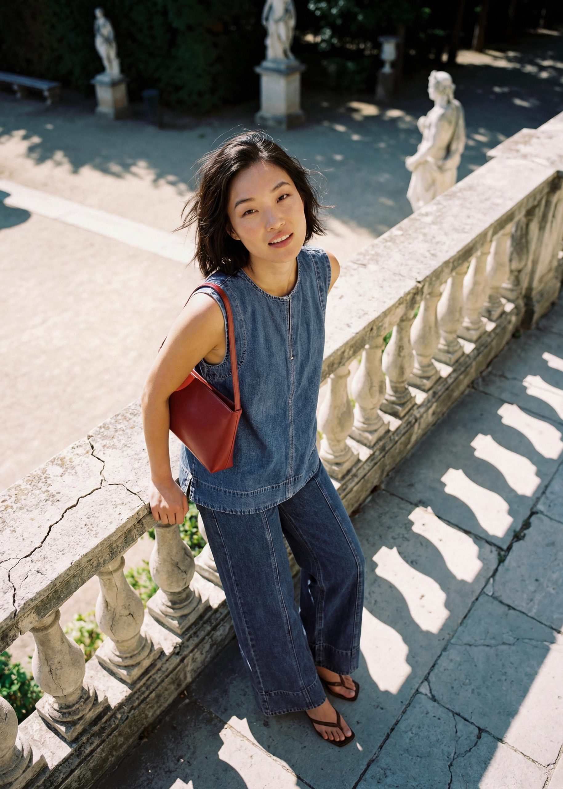 Denim Relaxed Shell Top - Image 9