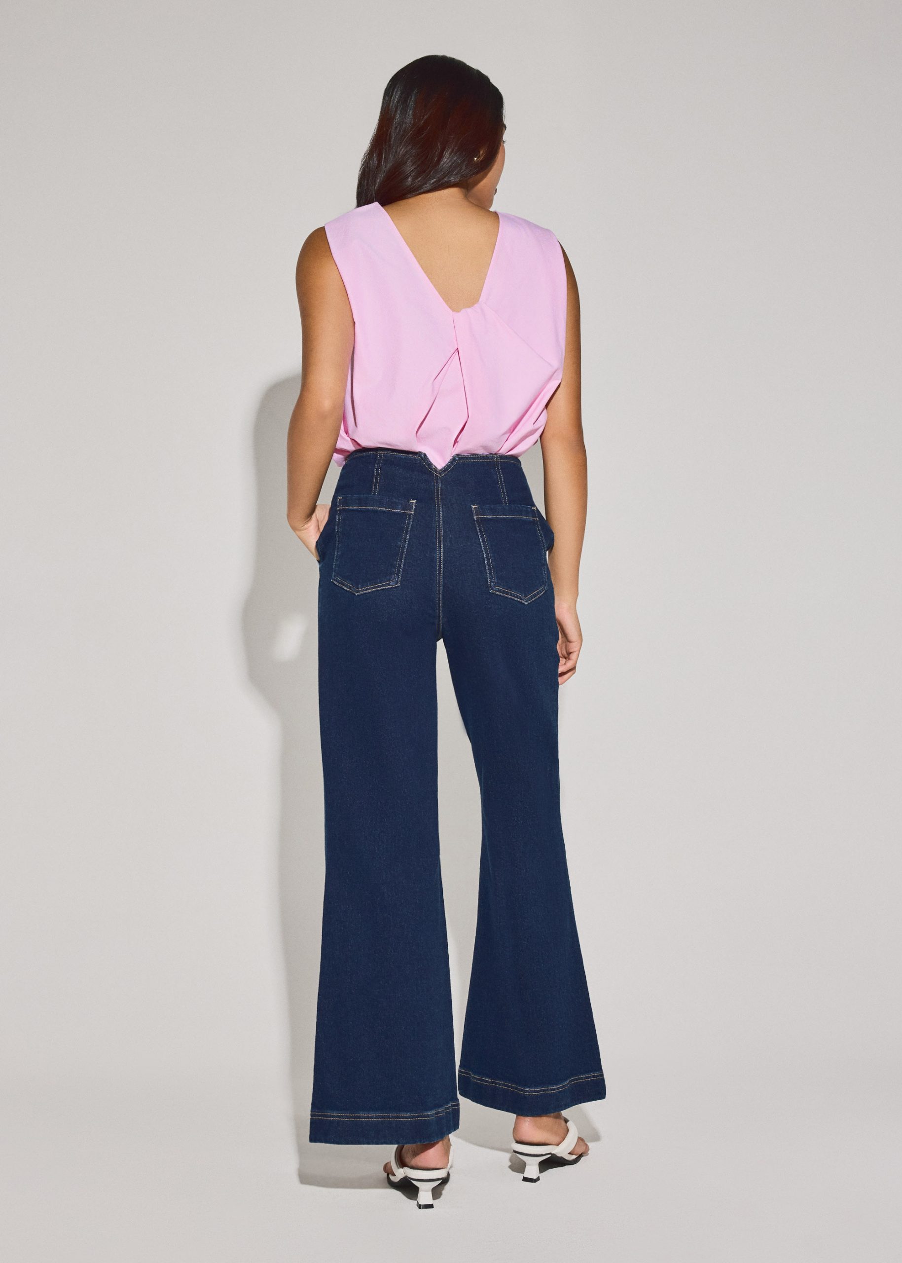 Leggy??Tricia Denim High Waist Kick Flare Jeans - Image 7