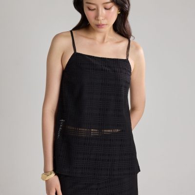 Sheer Check Camisole