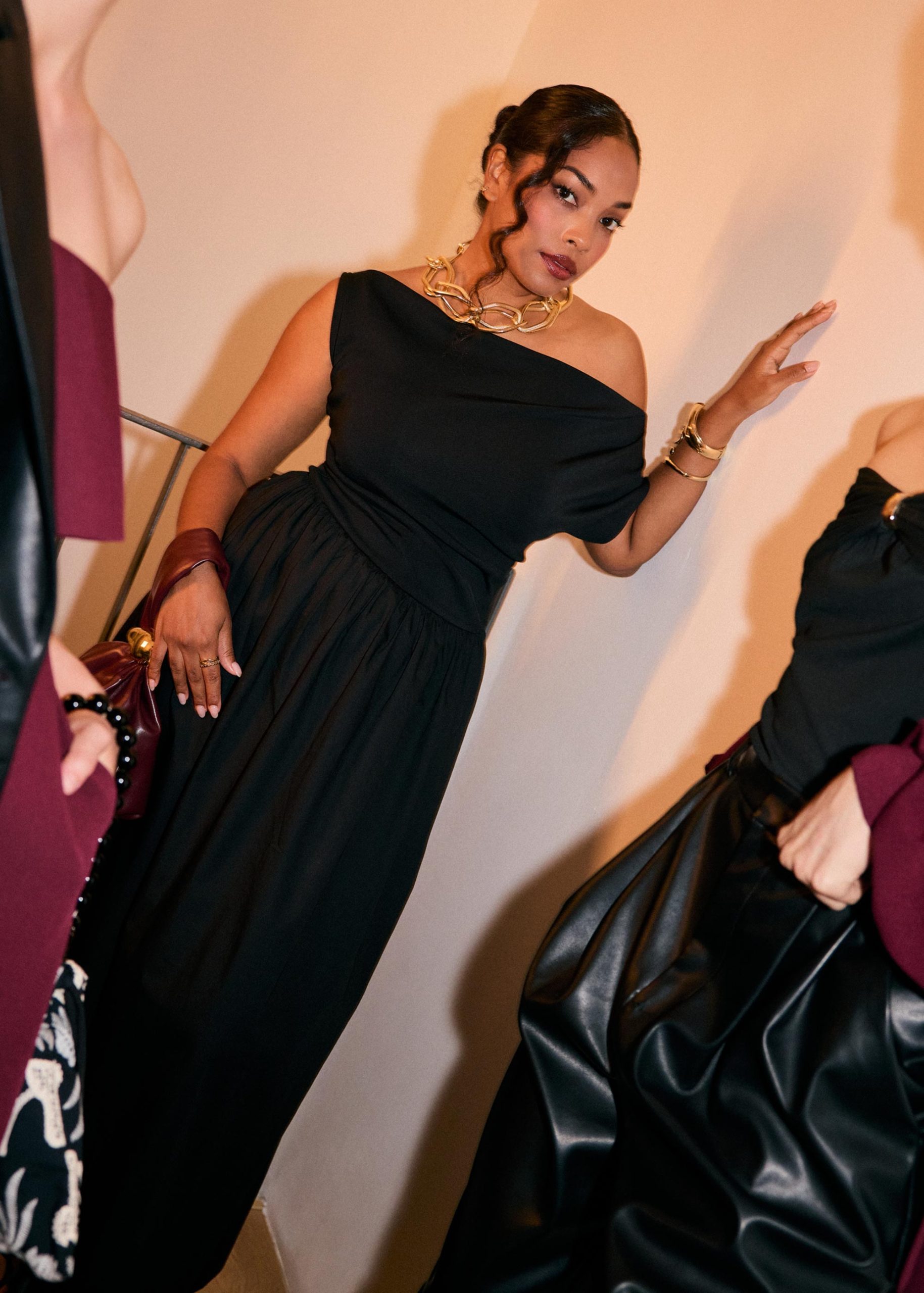 Asymmetric Fit & Flare Midaxi Dress - Image 9