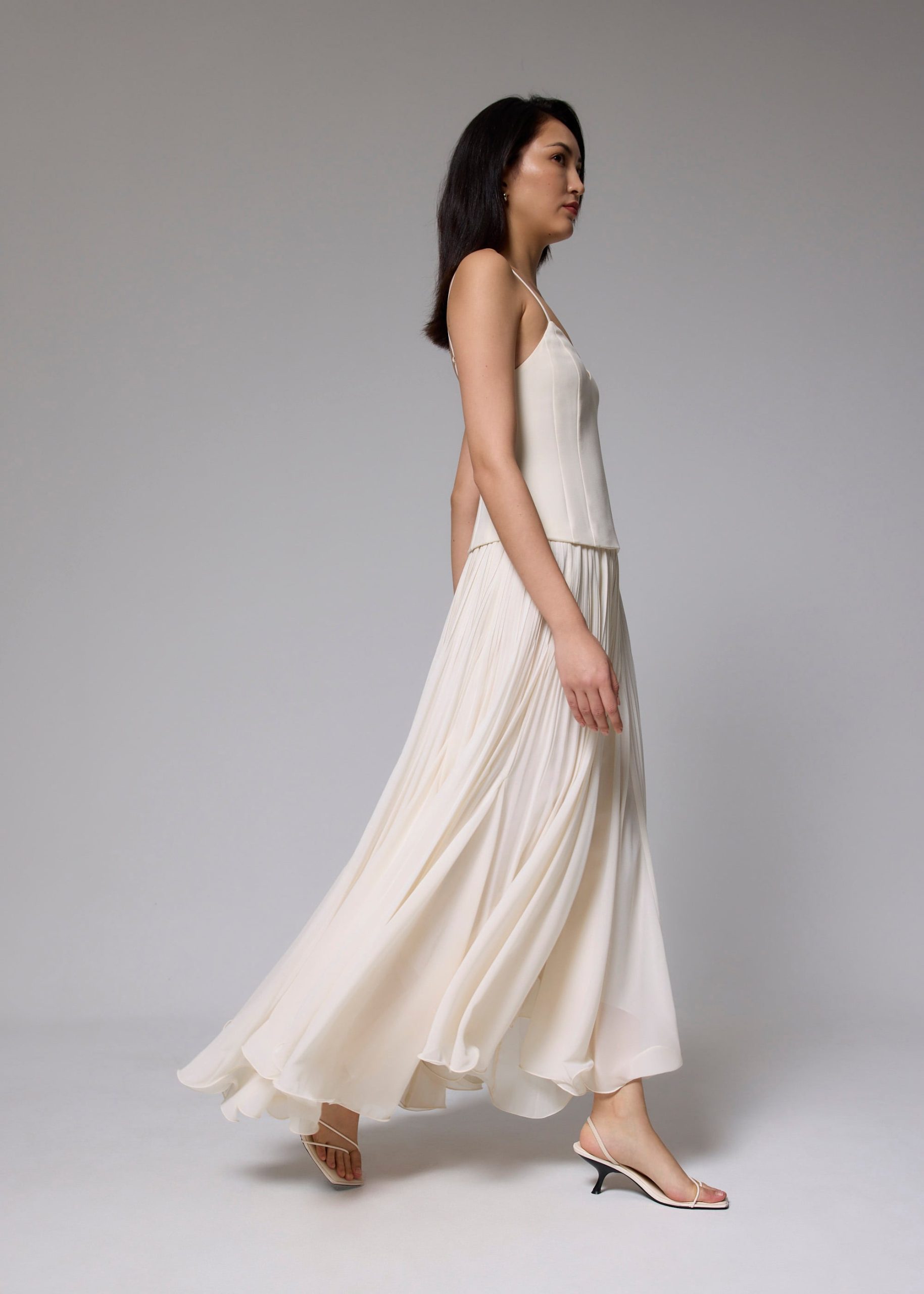 Pleated Fit & Flare Dress - Image 30