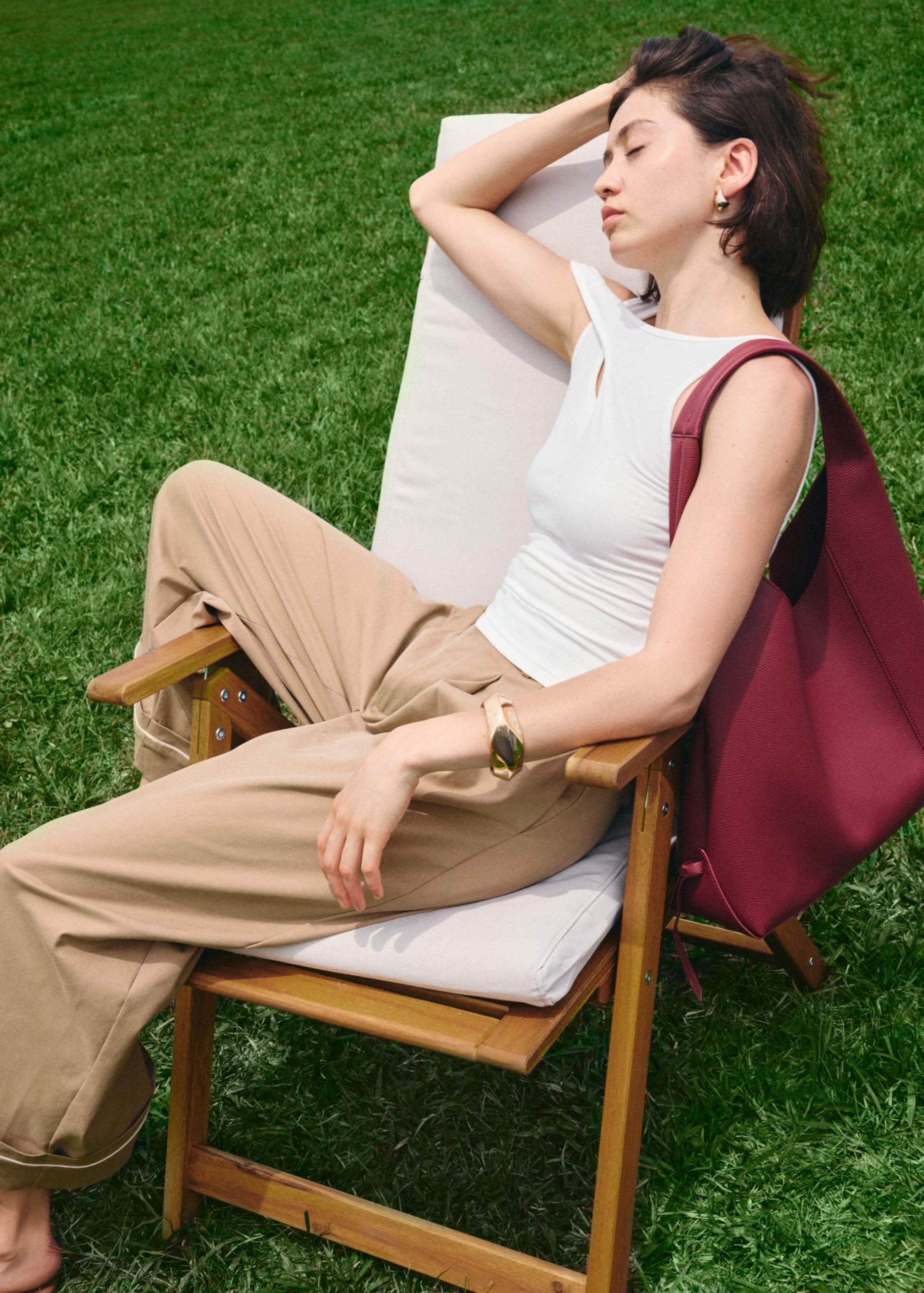 Jersey Asymmetric Cut Out Tank - Image 20