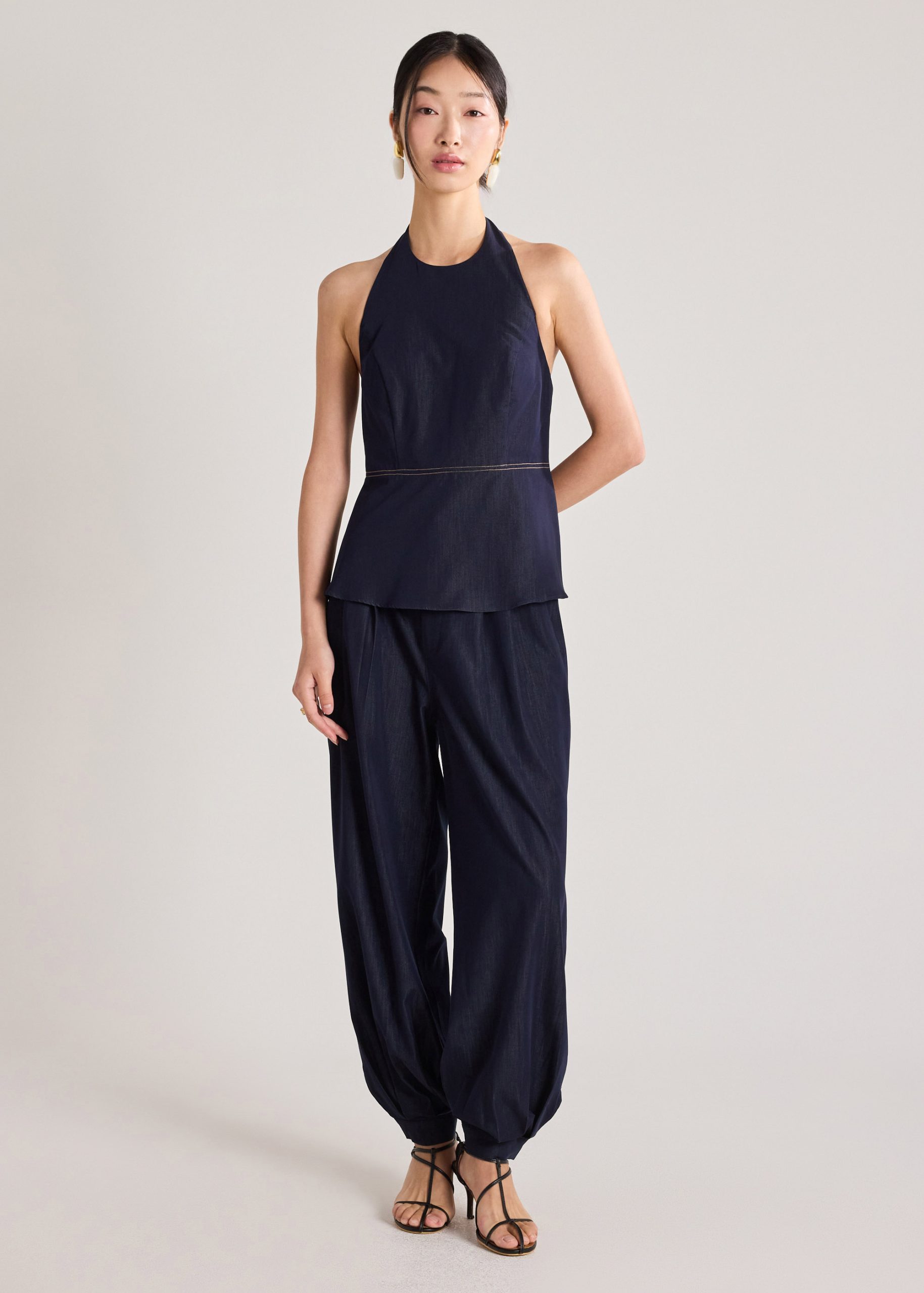 Chambray Balloon Pants - Image 3