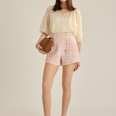 Tweed A-Line Shorts