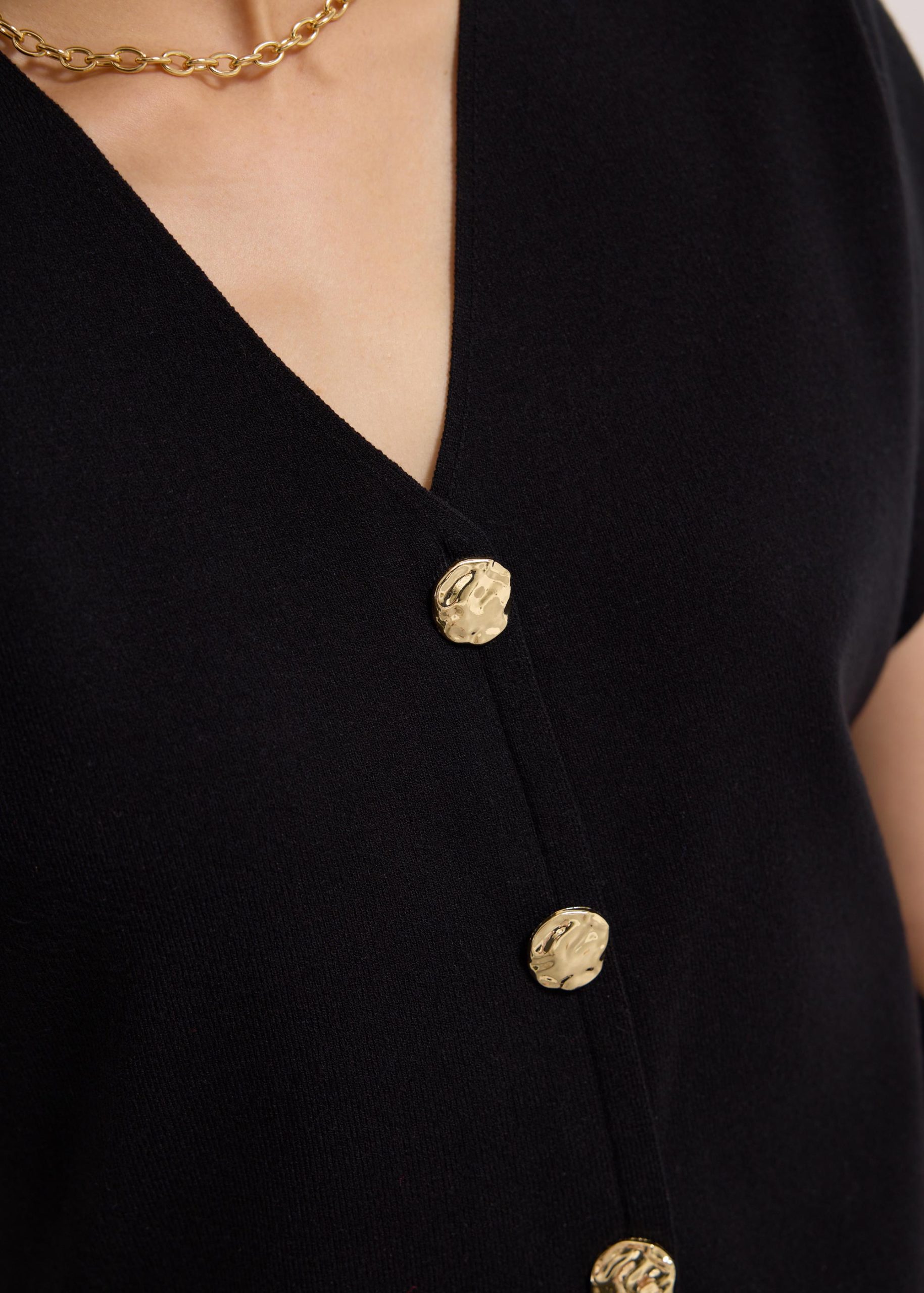 Amrita Knit V-neck Top - Image 3