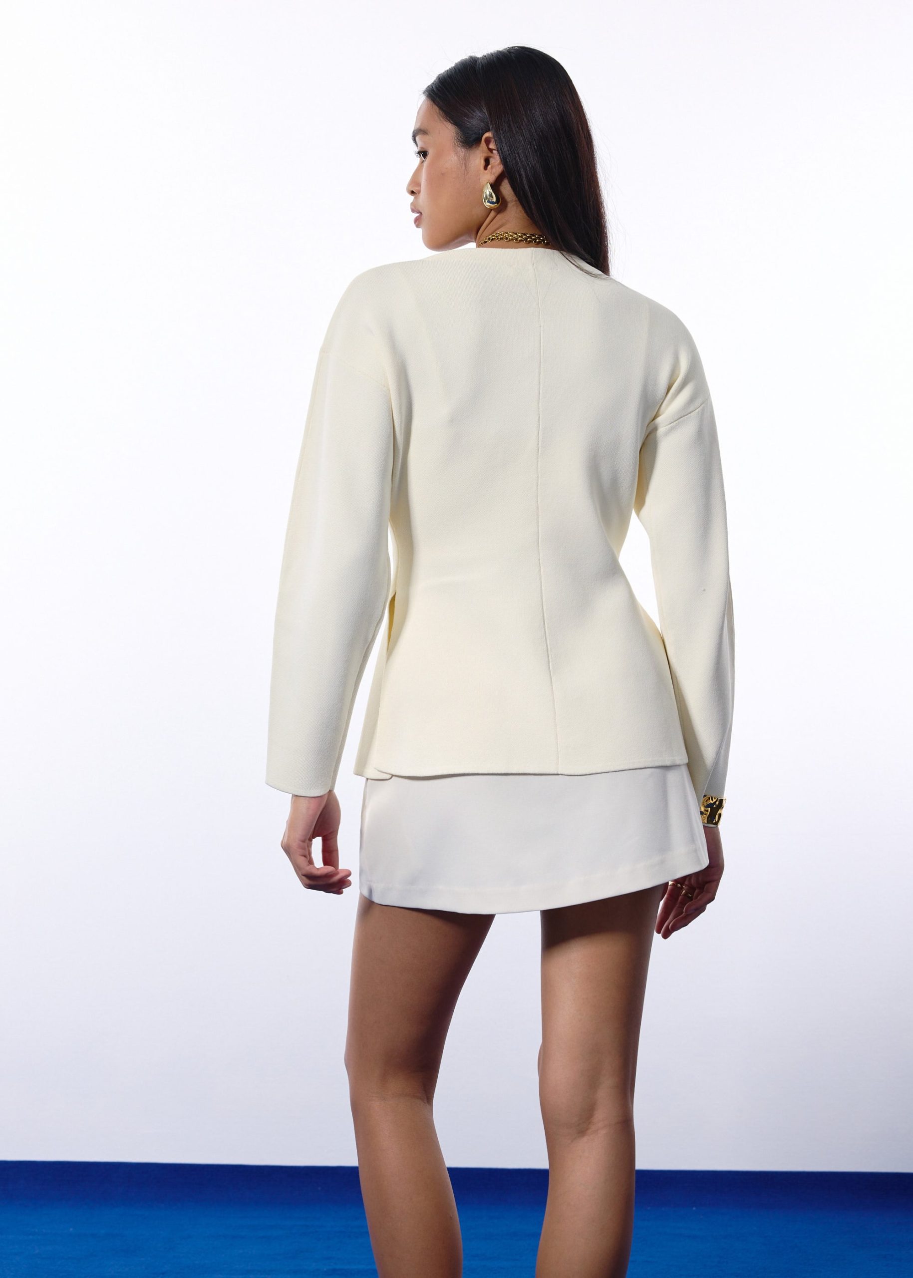 Micah Knit Cinched Waist Long Cardigan - Image 7