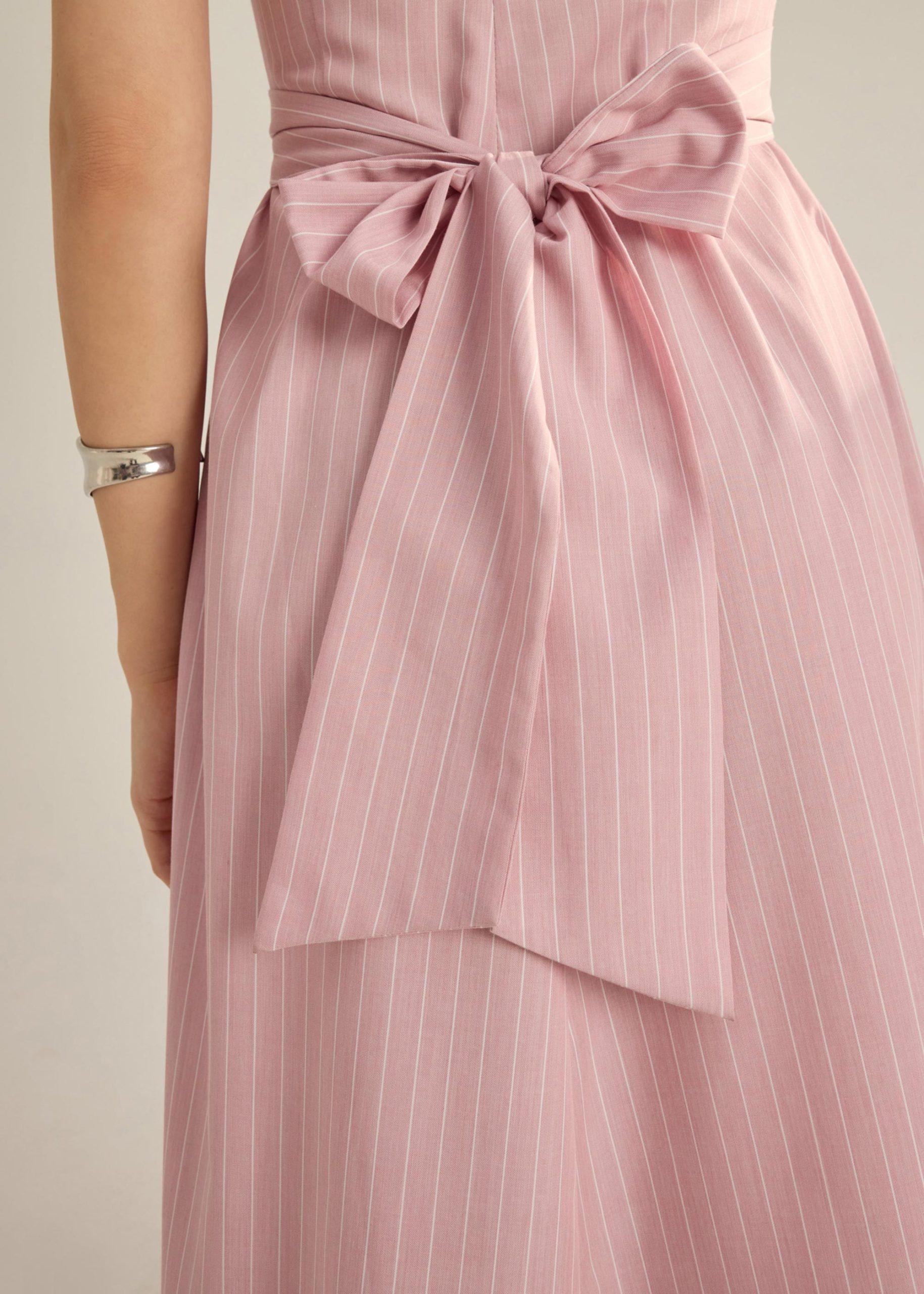 Leela Pinstripe Fit & Flare Dress - Image 4