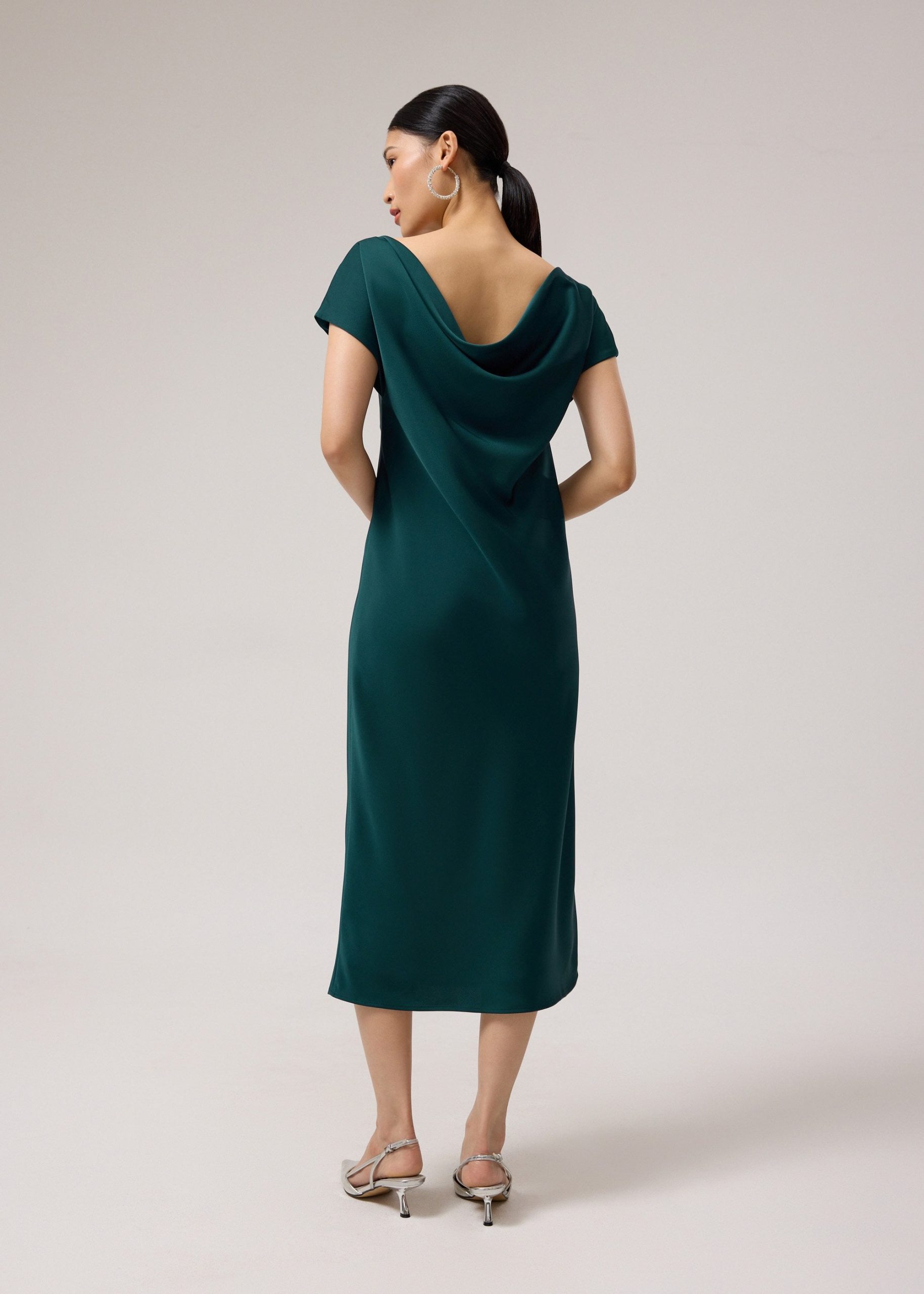 Satin Bias Cut Midaxi Dress - Image 14