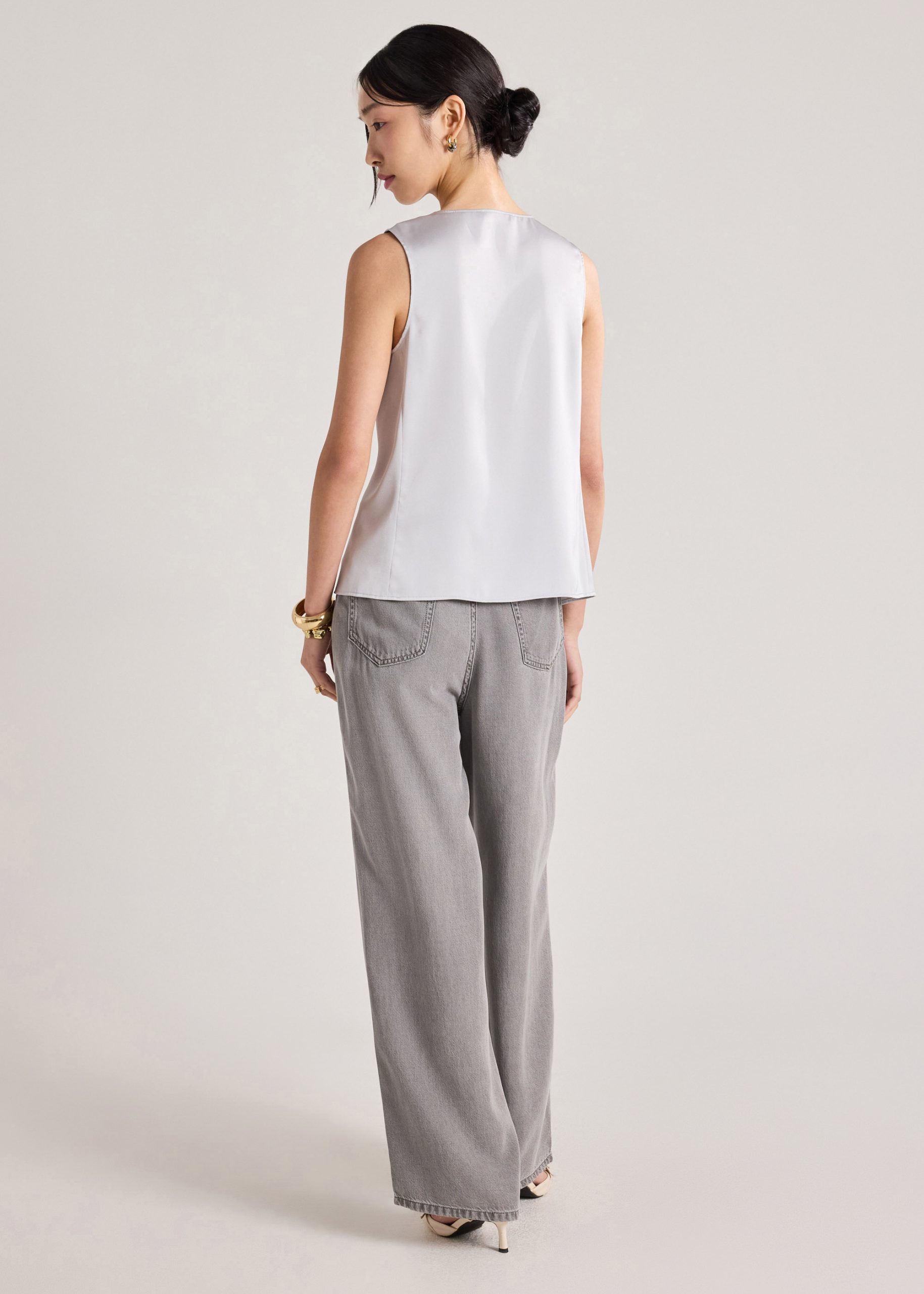 Satin Notched Top - Image 8