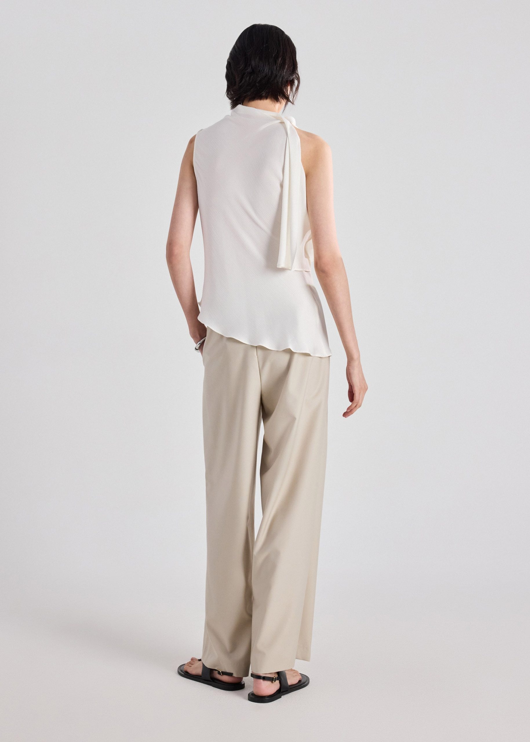 Kyuri Crinkled Satin Top - Image 12