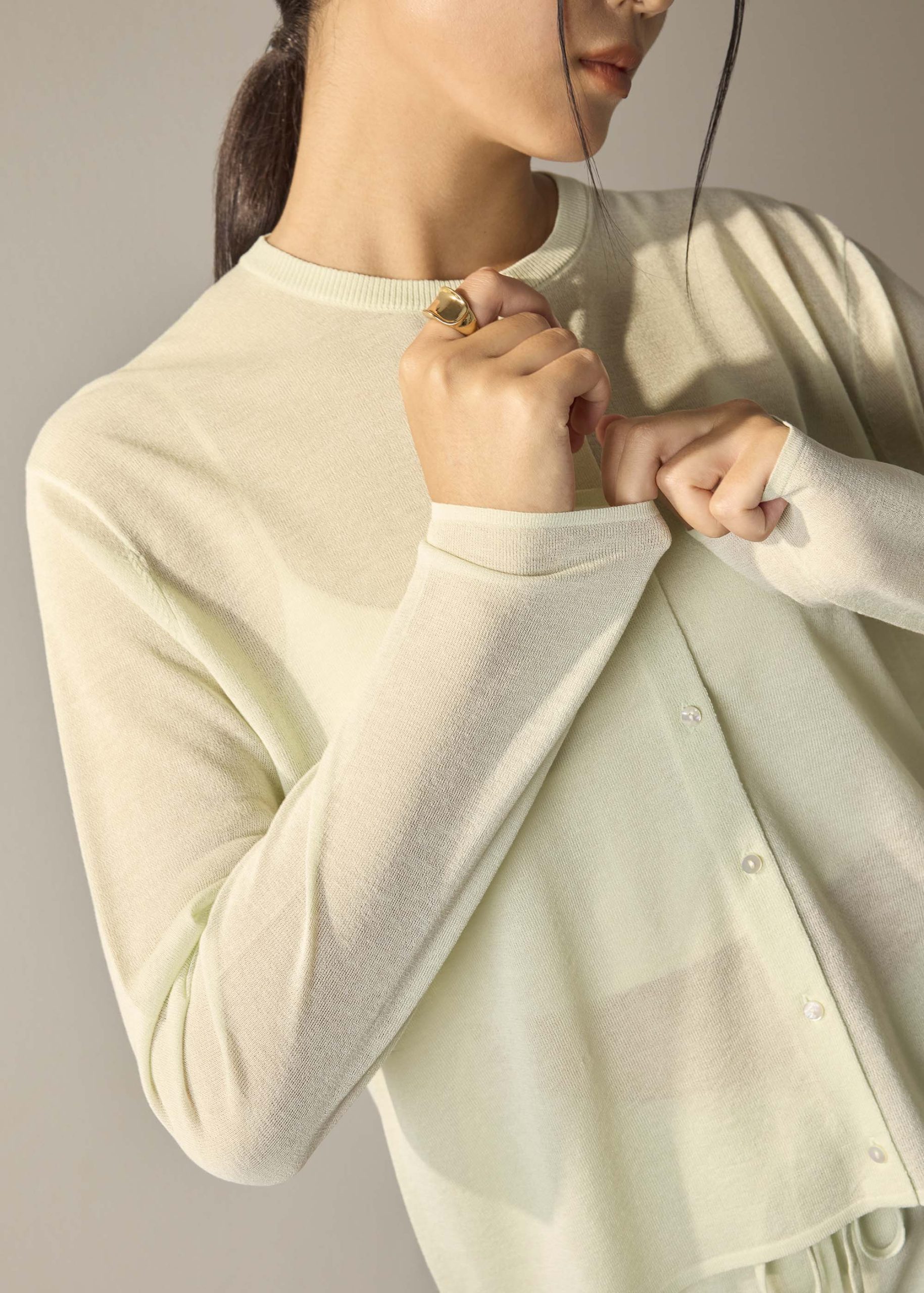 Rocio Sheer Knit Cardigan - Image 3