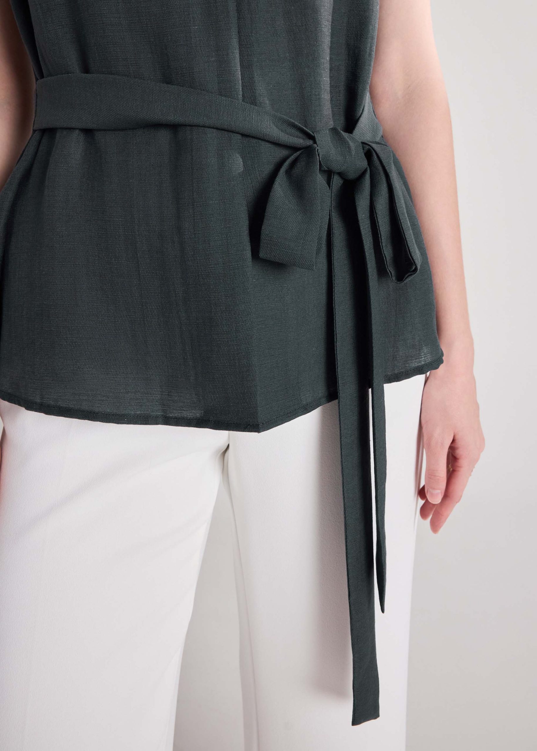 Peplum Top with Sash - Image 10