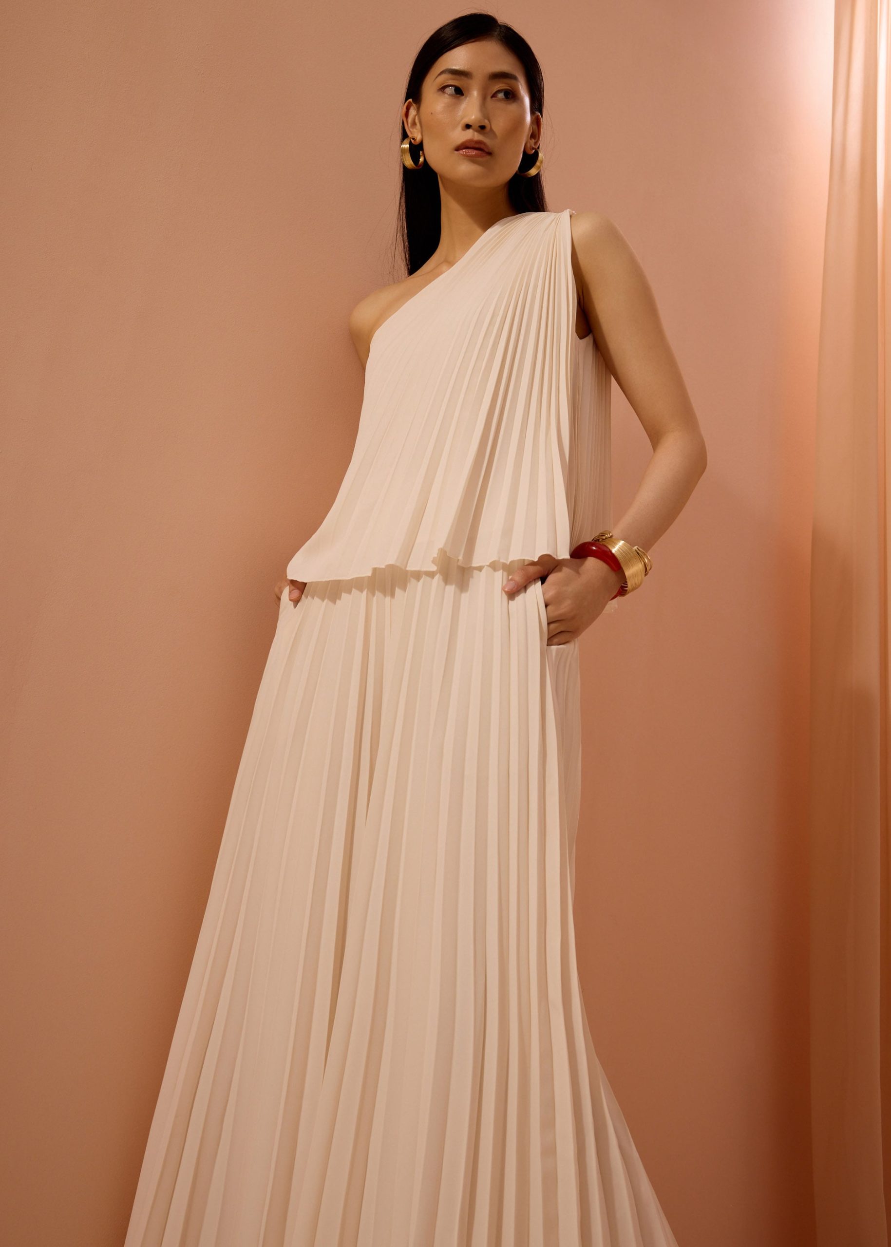 Wei Sunray Pleated Toga Top - Image 13