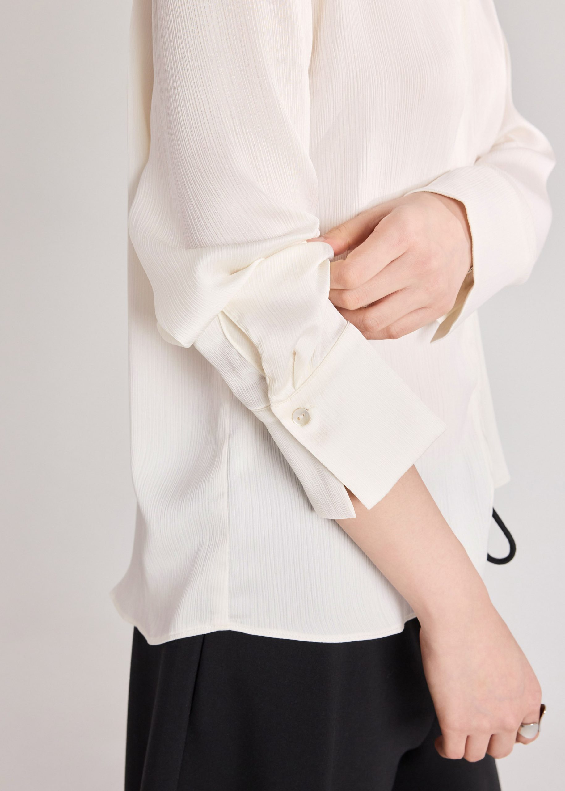 RuchedReady® Crinkle Satin Shirt - Image 7