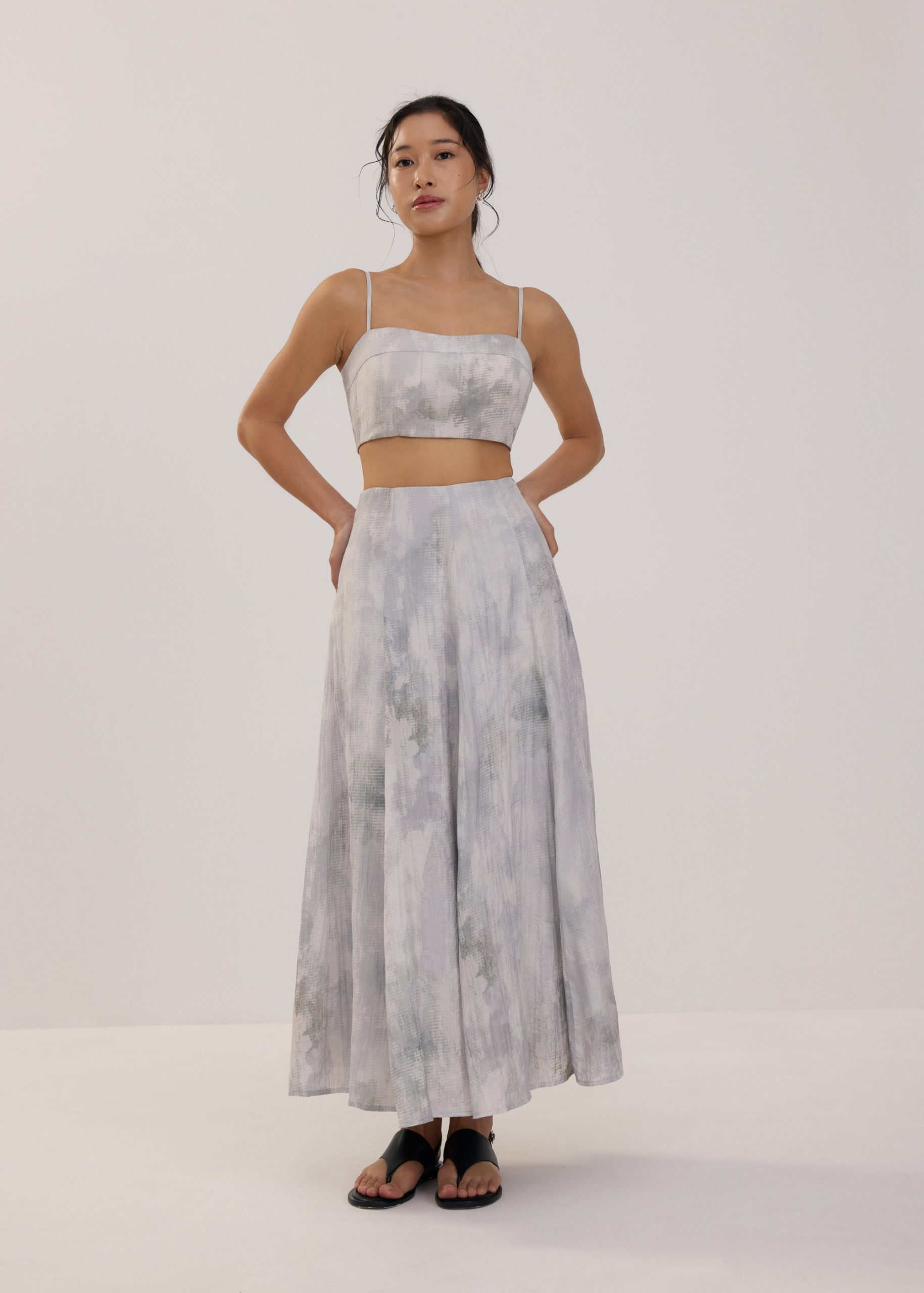 BraFree by LB Abstract Smocked Crop Top - Image 7