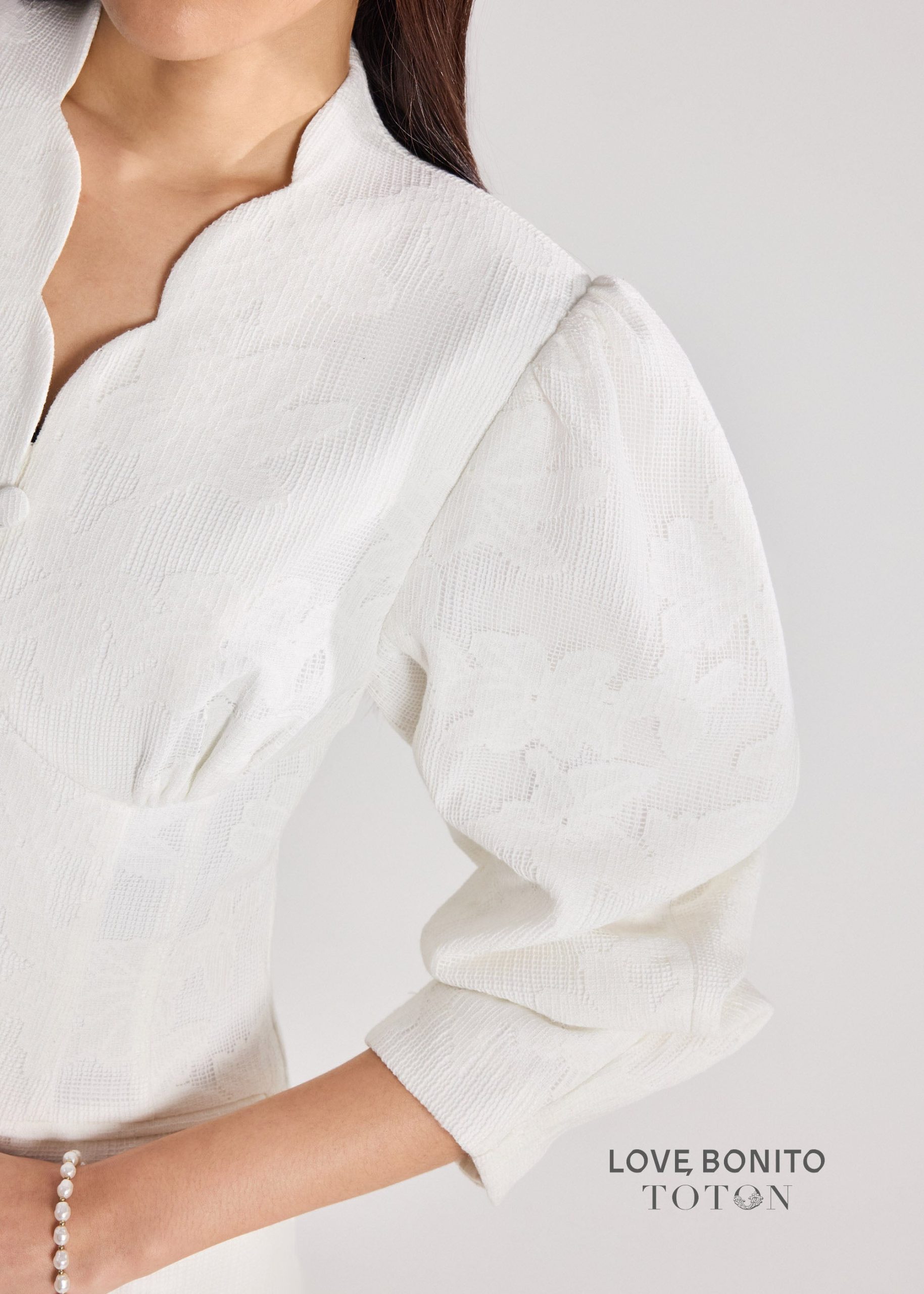 Love, Bonito x TOTON RuchedReady® Lace Blazer - Image 14
