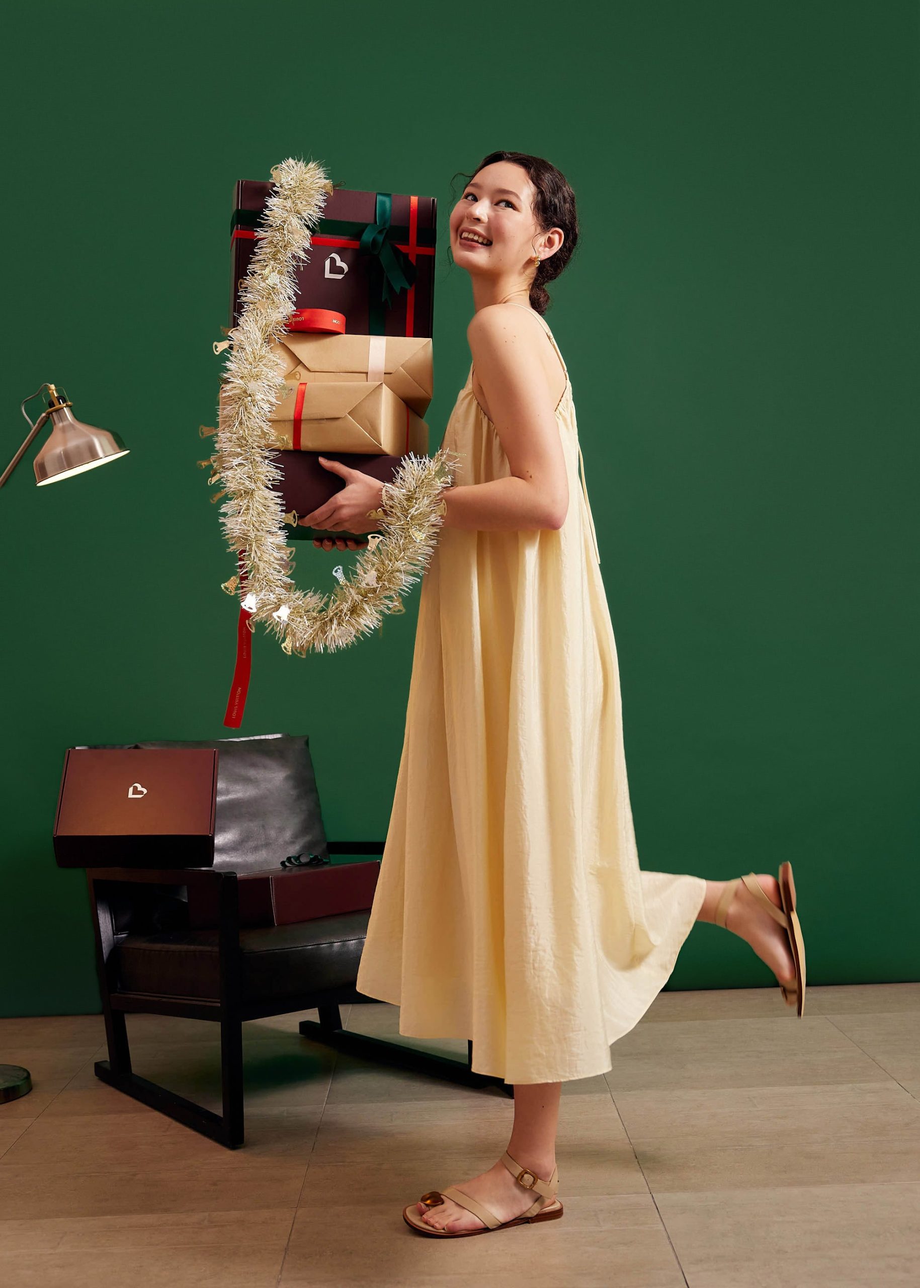 Scoop Neck Trapeze Midaxi Dress - Image 6