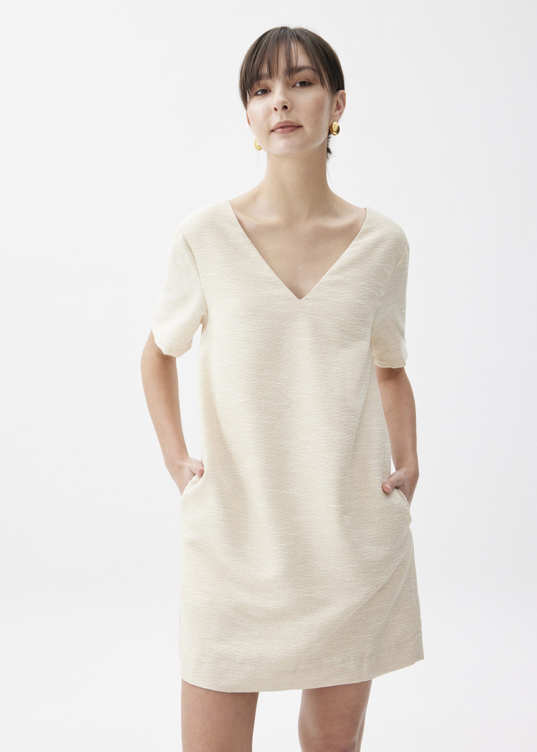 Tweed Shift Mini Dress - Image 5