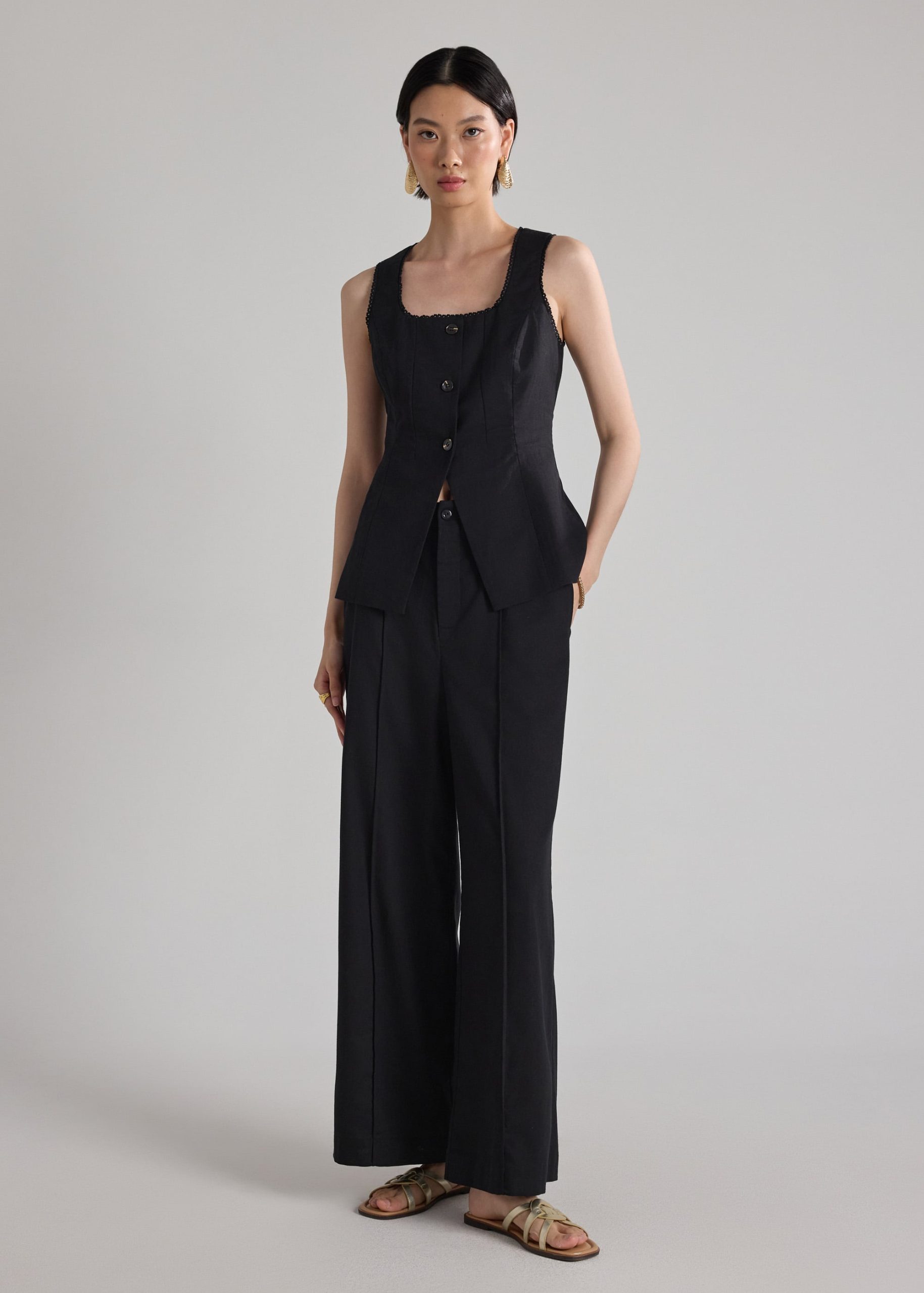 Lace Trim Fitted Top - Image 7