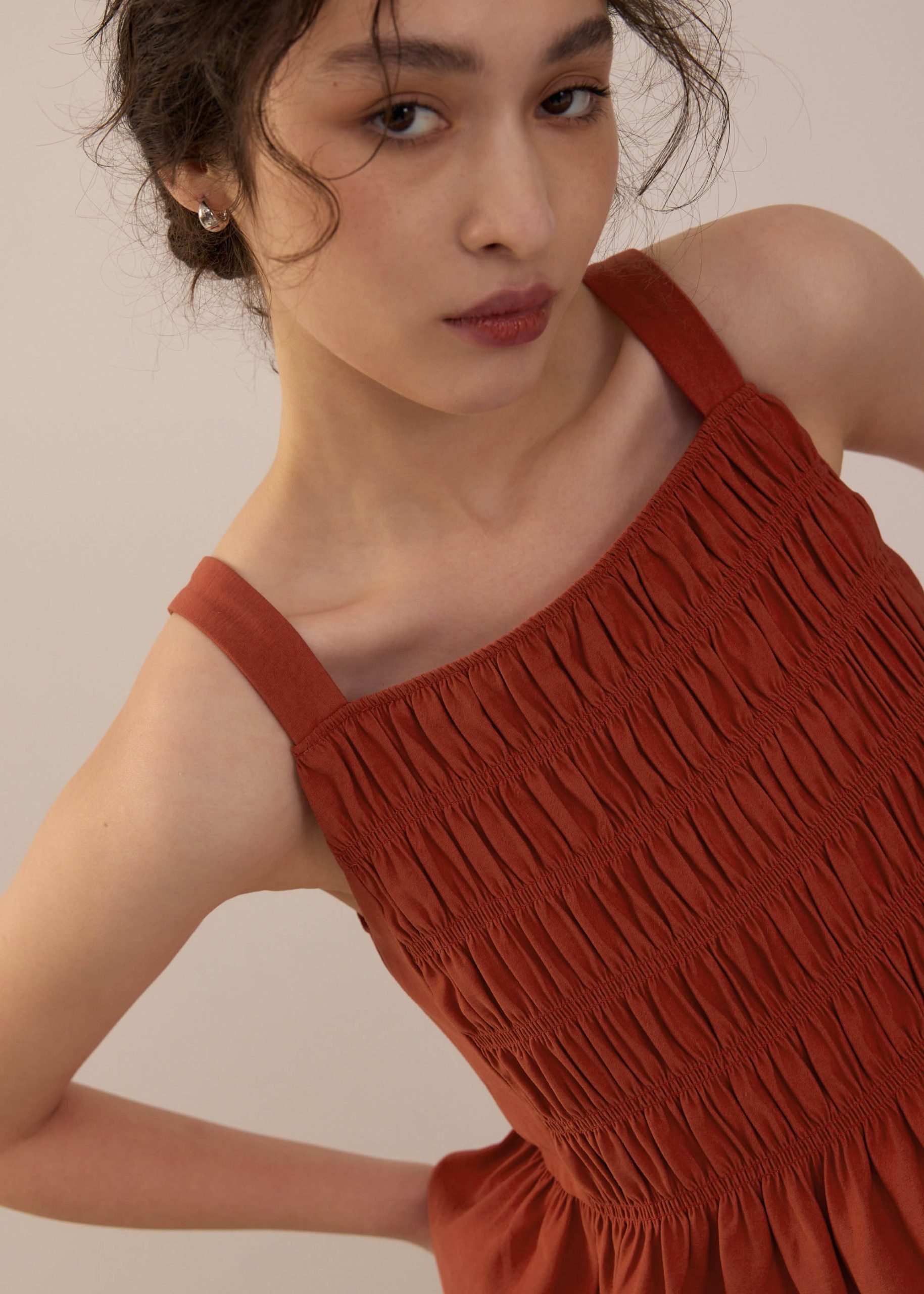 Square Neck Peplum Top - Image 16