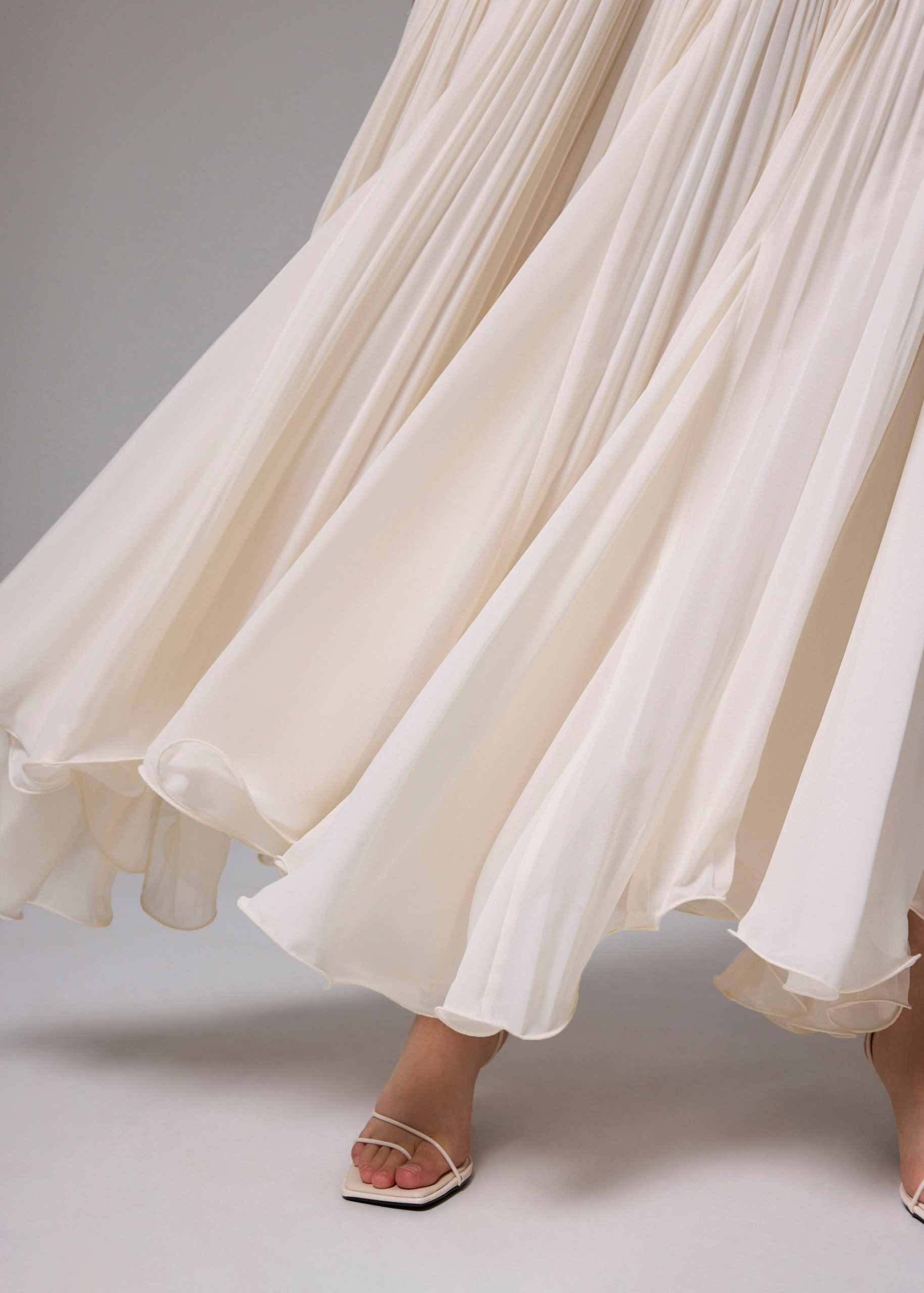 Pleated Fit & Flare Dress - Image 29
