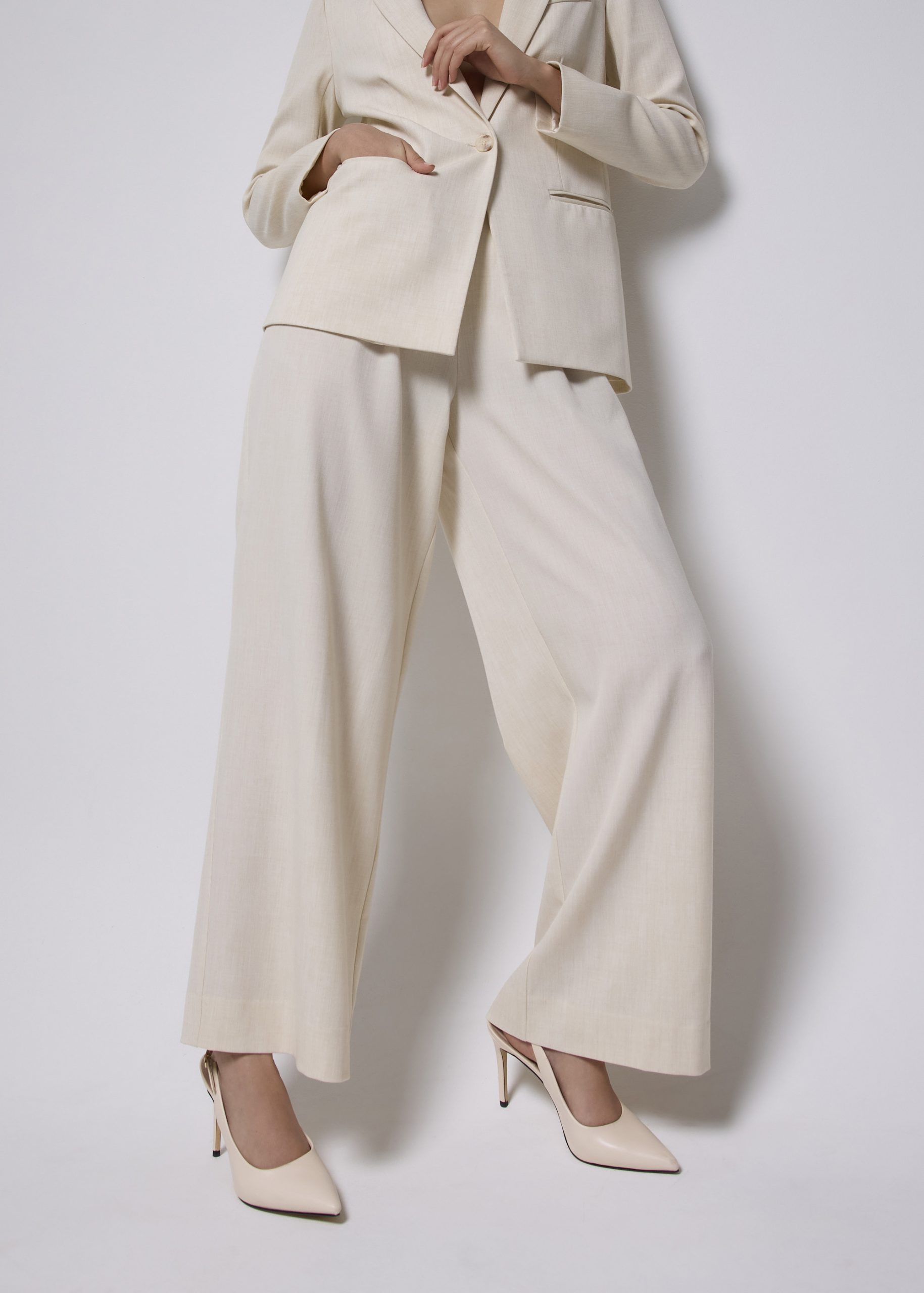 Leggy??Mayumi Elastic Pleated Wide Leg Pants - Image 34