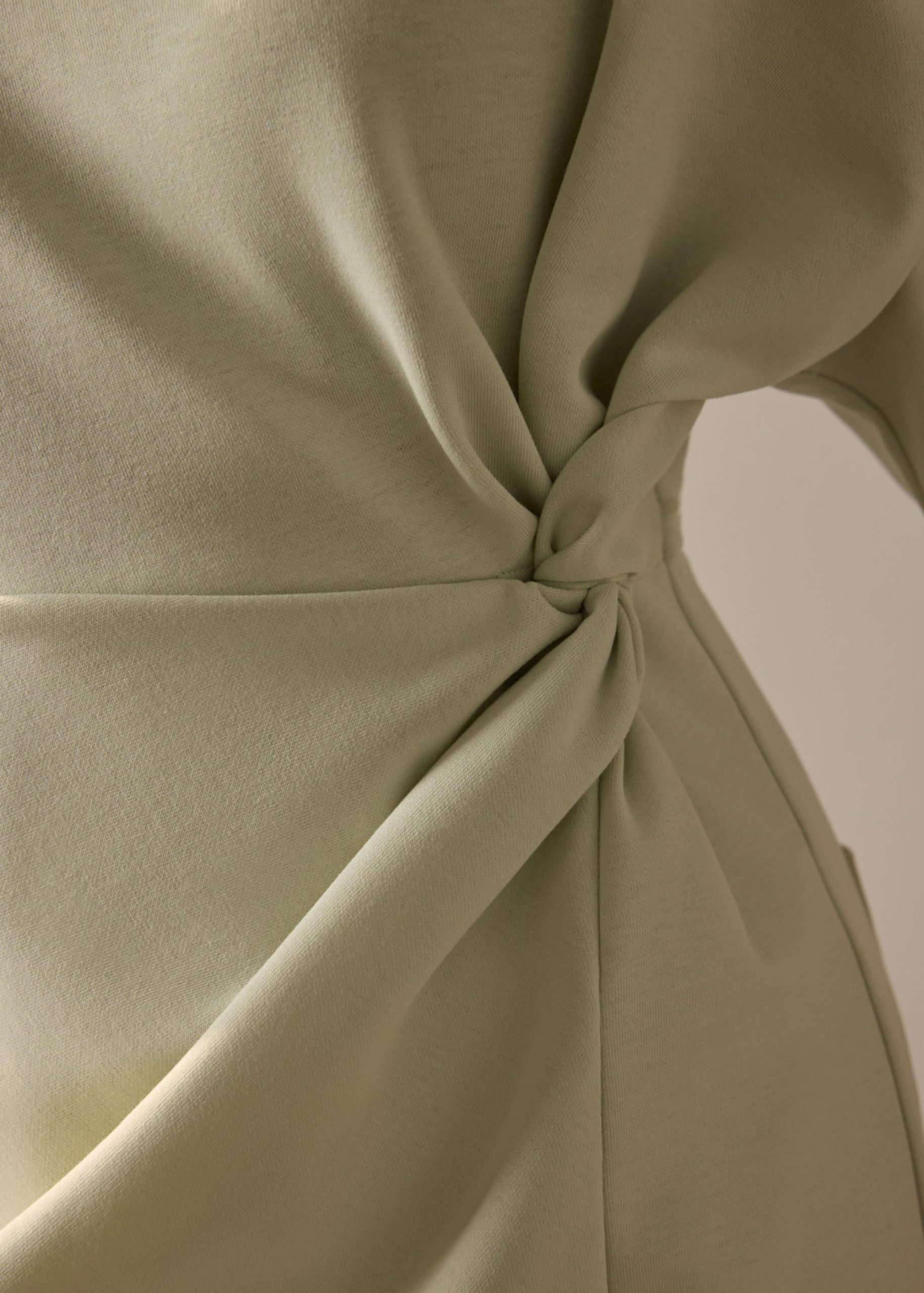 Cotton Twist Knot A-Line Romper - Image 2