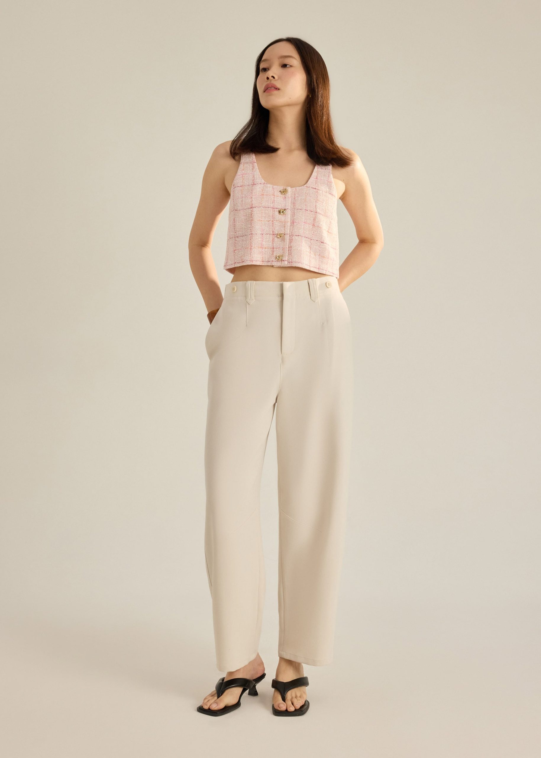 Tweed Boxy Shell Top - Image 11