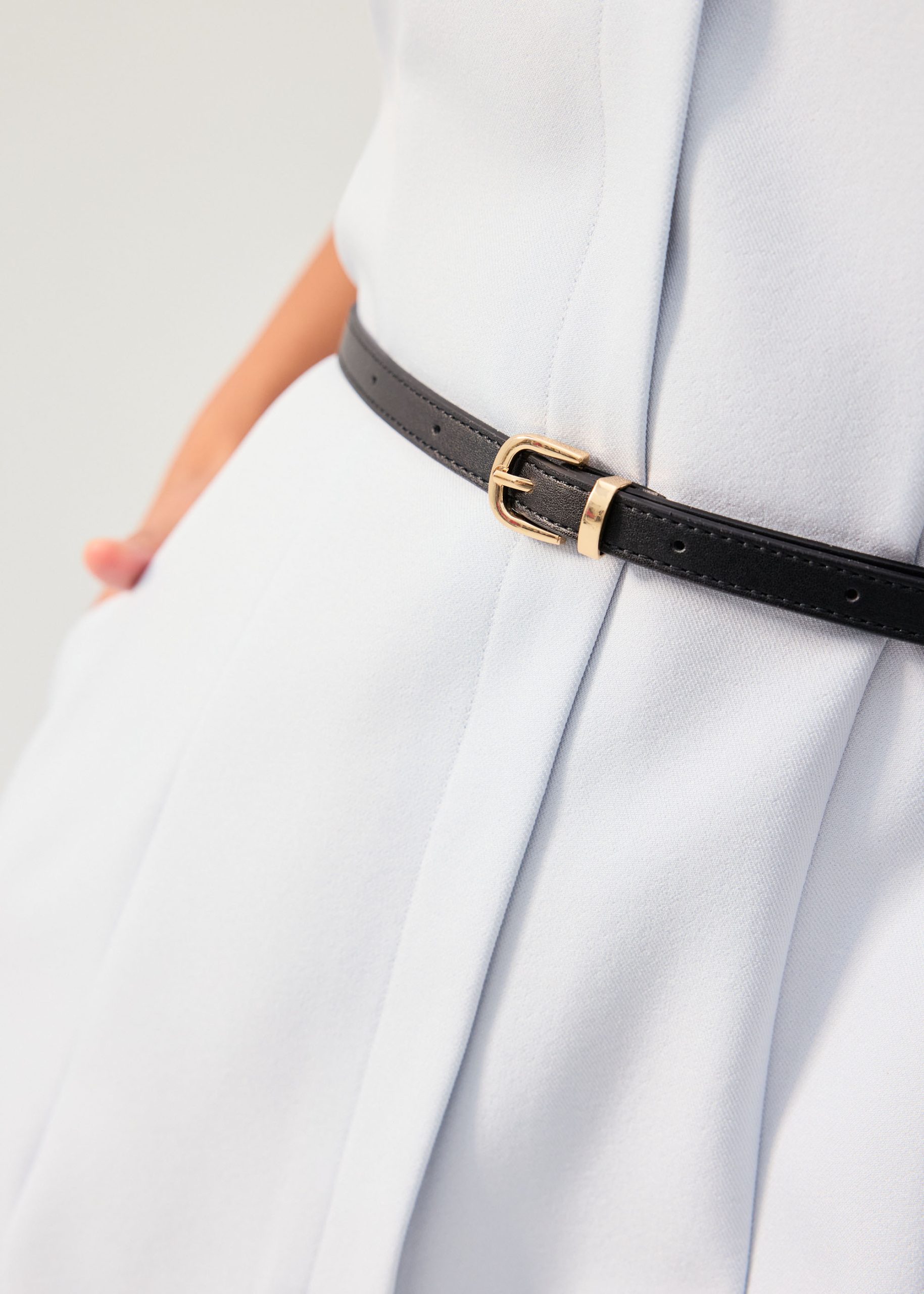 Suyin Belted Mandarin Collar Mini Dress - Image 23