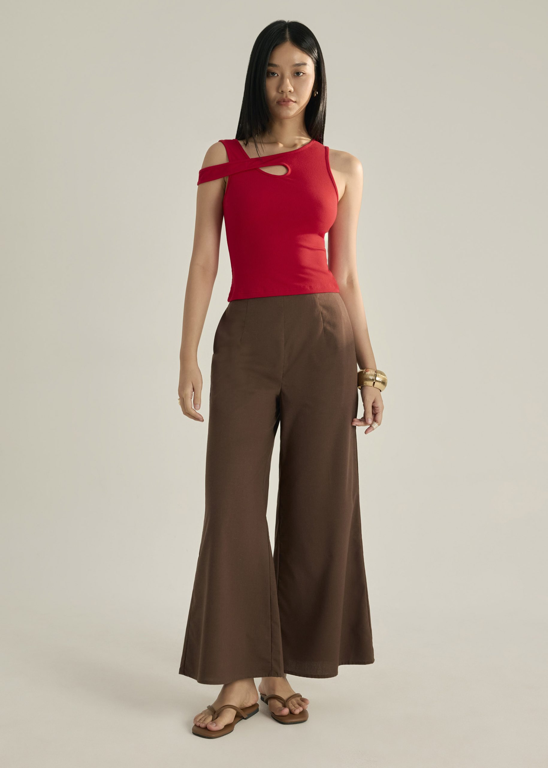 Jersey Asymmetric Cut Out Tank - Image 15