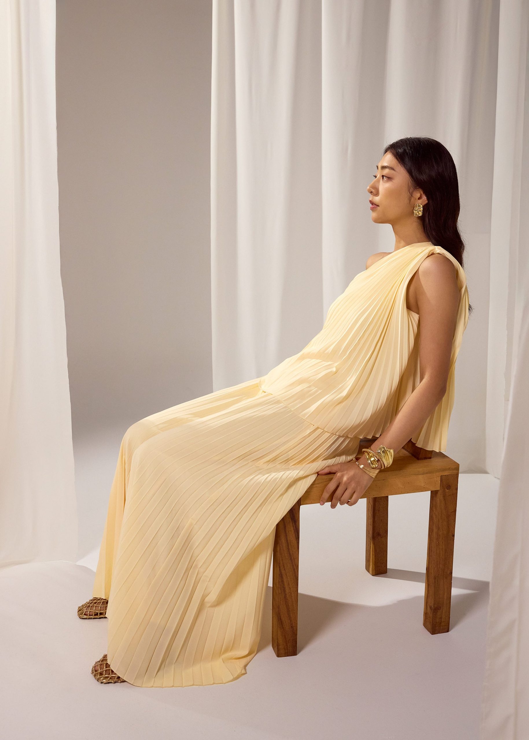 Wei Sunray Pleated Toga Top - Image 19