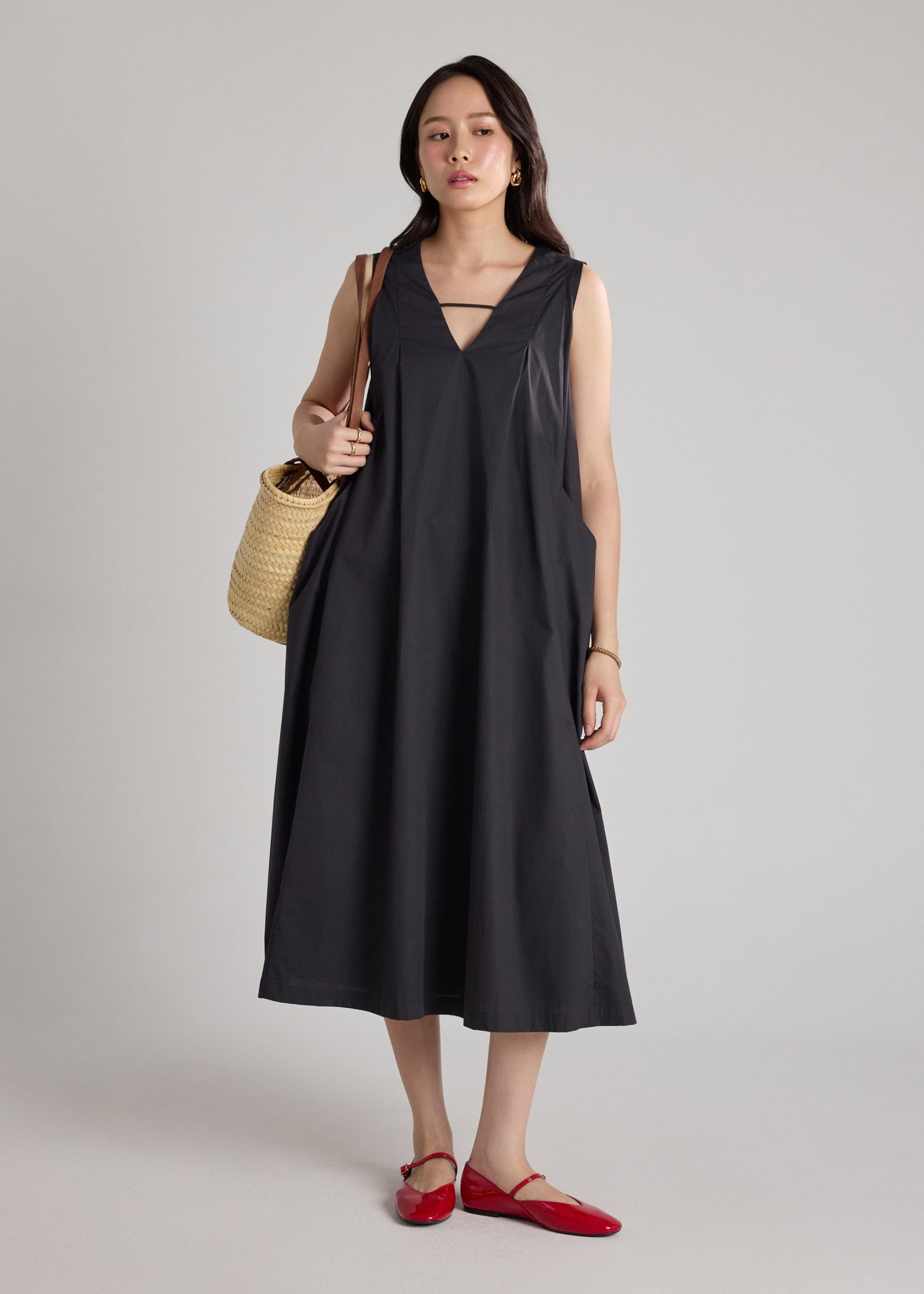 Cotton Trapeze Dress - Image 8