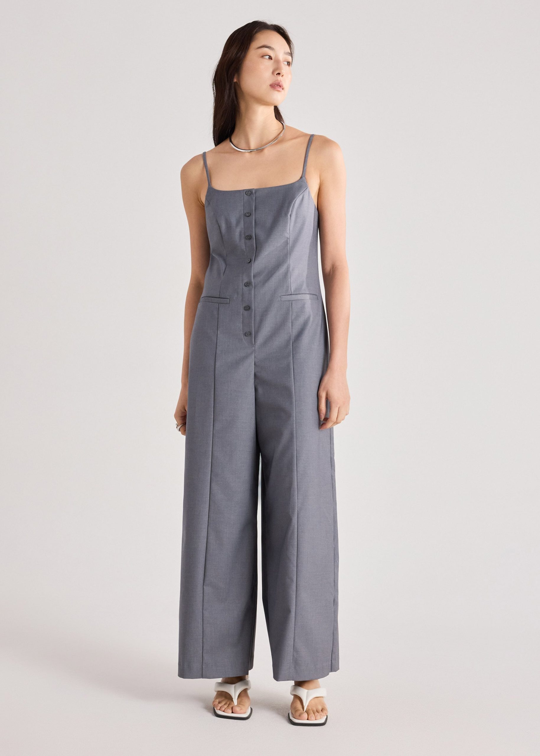 Leggy??Wide Leg Jumpsuit