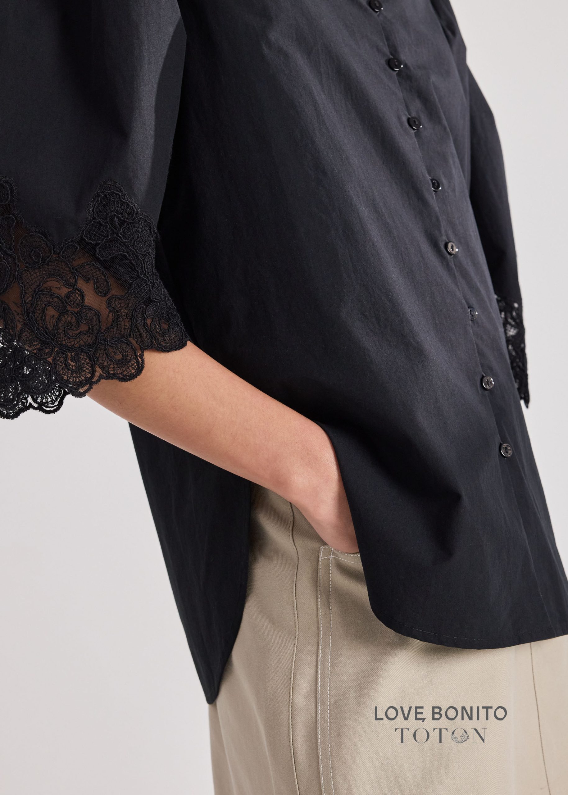 Love, Bonito x TOTON Lace Trim Kebaya Top - Image 5