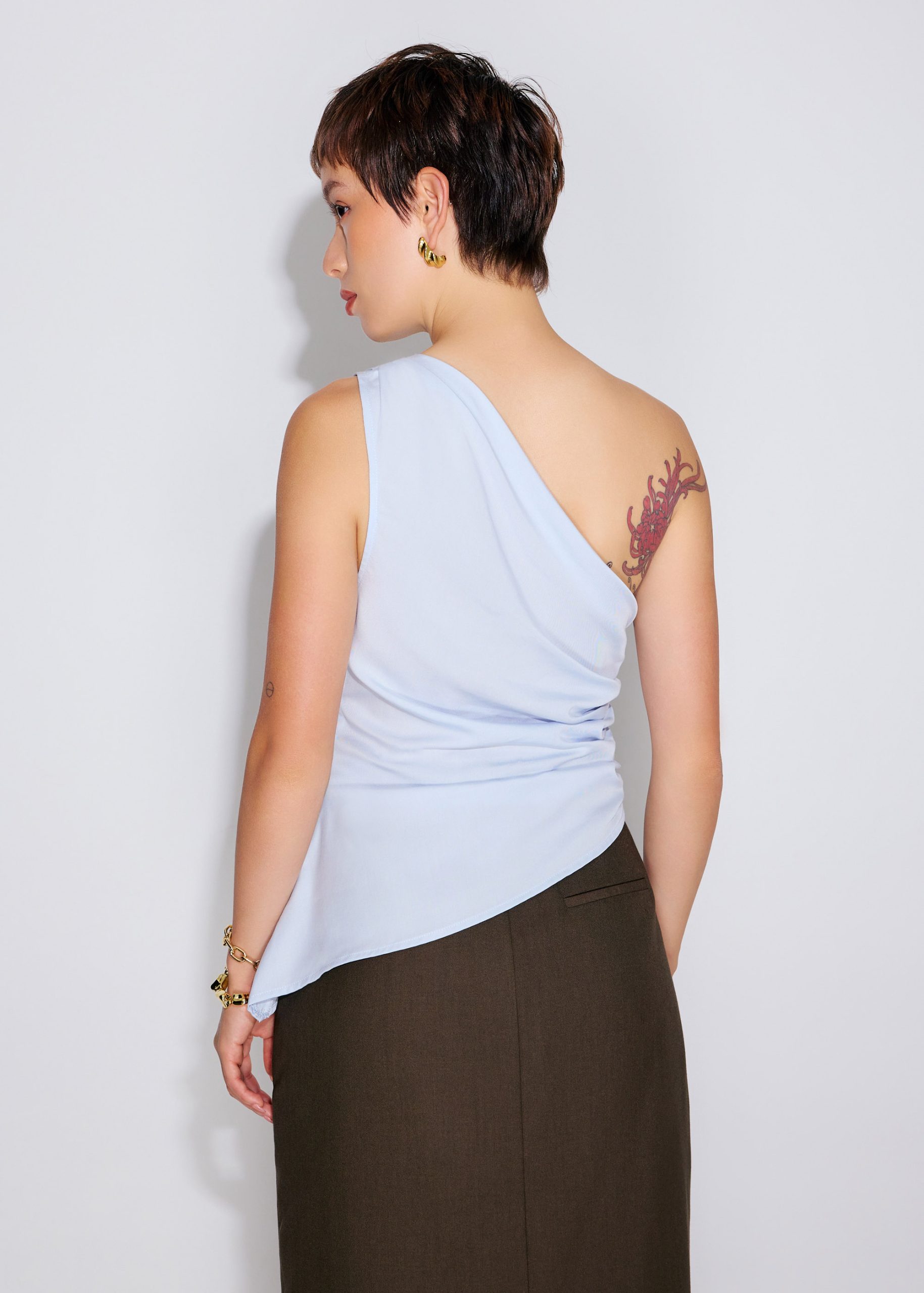 Tencel Ruched Toga Top - Image 16