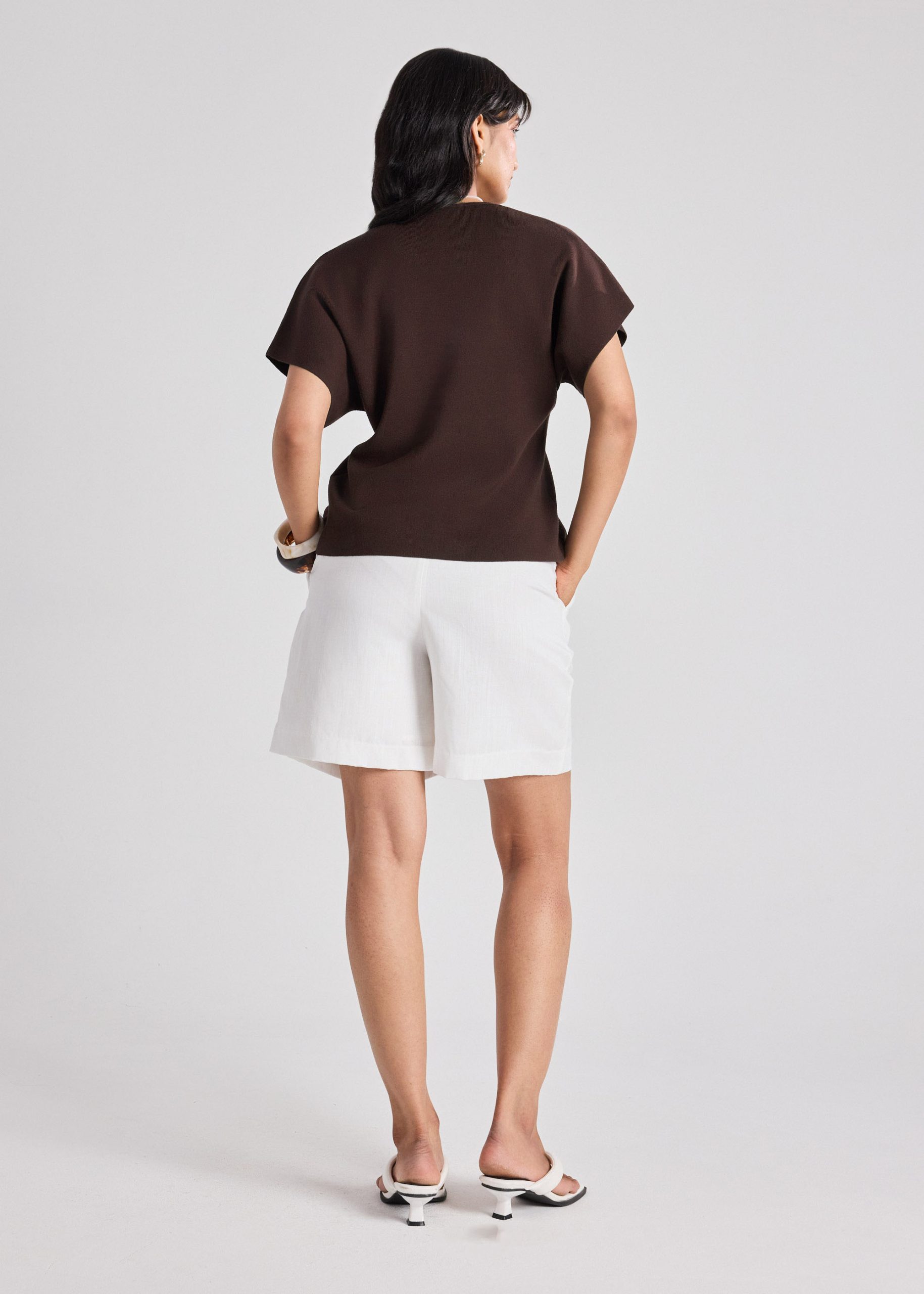 Amrita Knit V-neck Top - Image 16