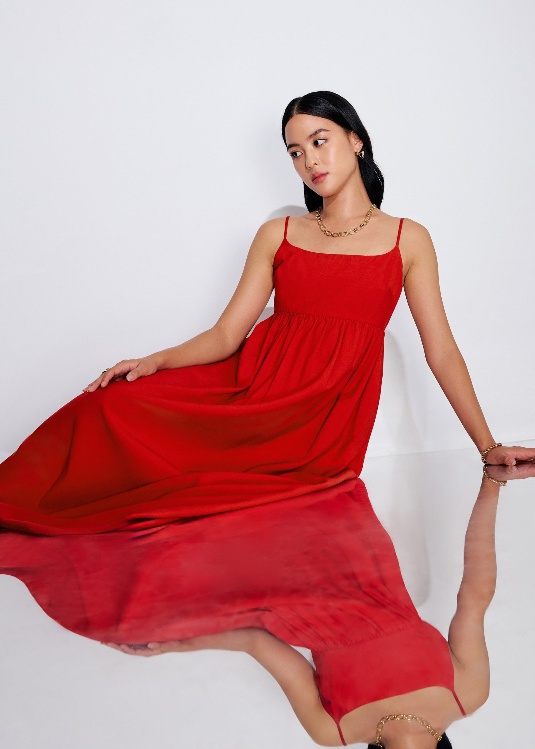 Camisole Fit & Flare Maxi Dress - Image 13